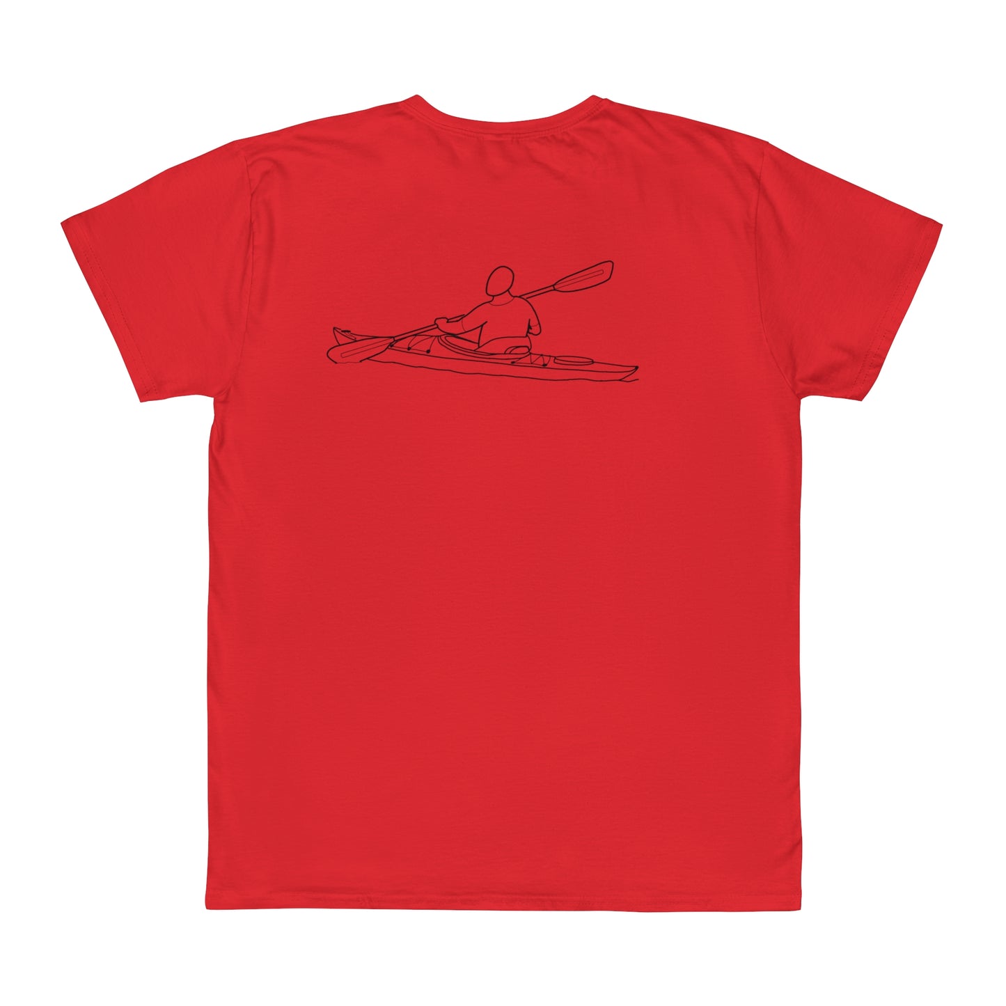 Okauchee Lake, kayak back - Unisex Lightweight short sleeve