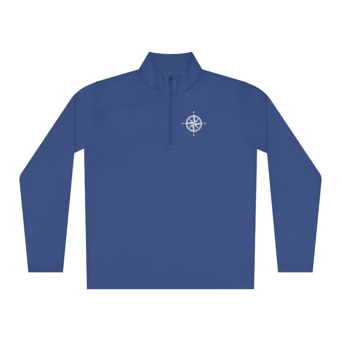 Lake Arbutus Unisex Quarter-Zip - compass rose patch