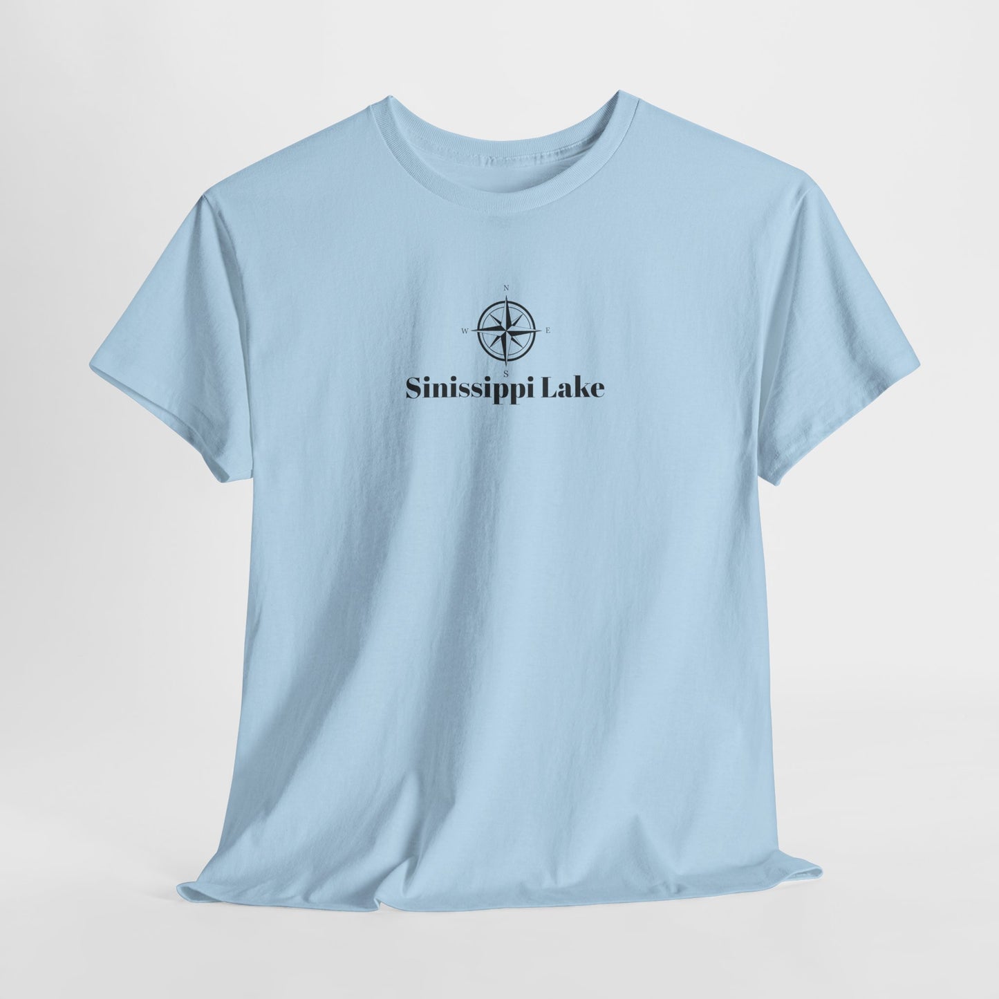 Sinissippi Lake Compass Rose Unisex Heavy Cotton Tee