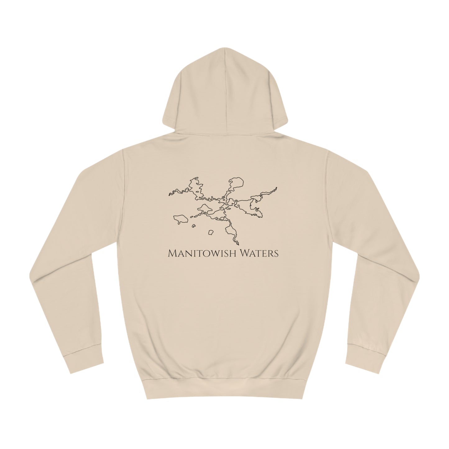 Manitowish Waters Pontoon Boat Family Front Patch - Unisex Hoodie Medium Weight