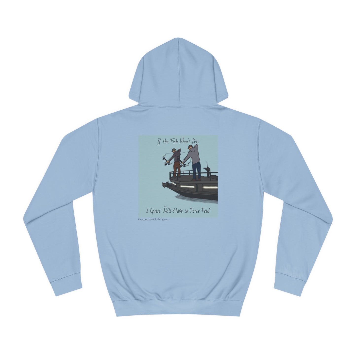 Bow fishing on Okauchee Lake - Medium Weight Hoodie