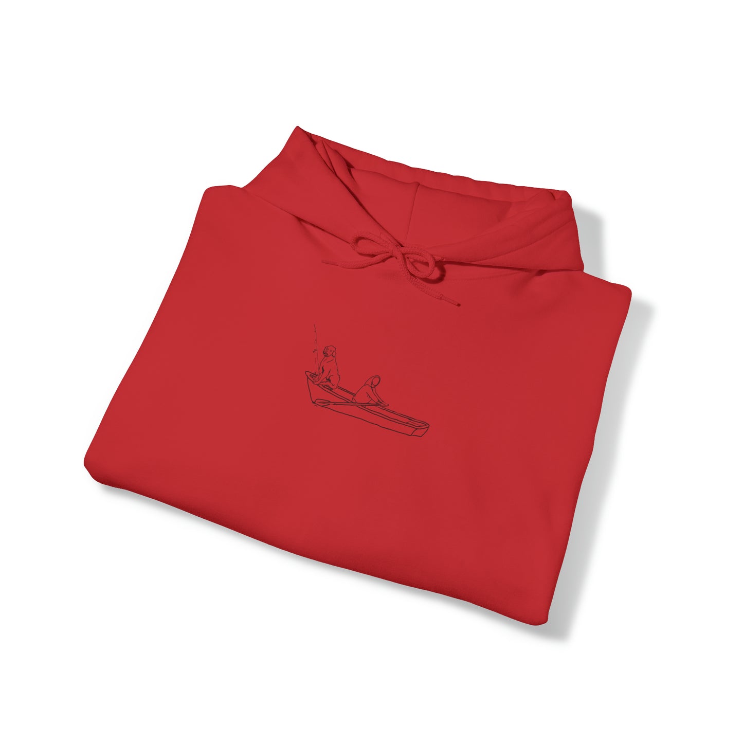 Unisex Heavy Blend Hooded Sweatshirt - row boat dog