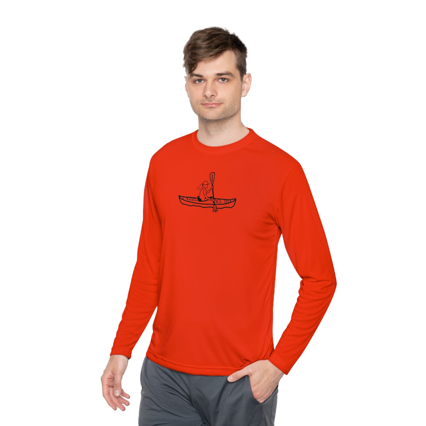 Lightweight Long Sleeve Tee (Kayak Girl Design)