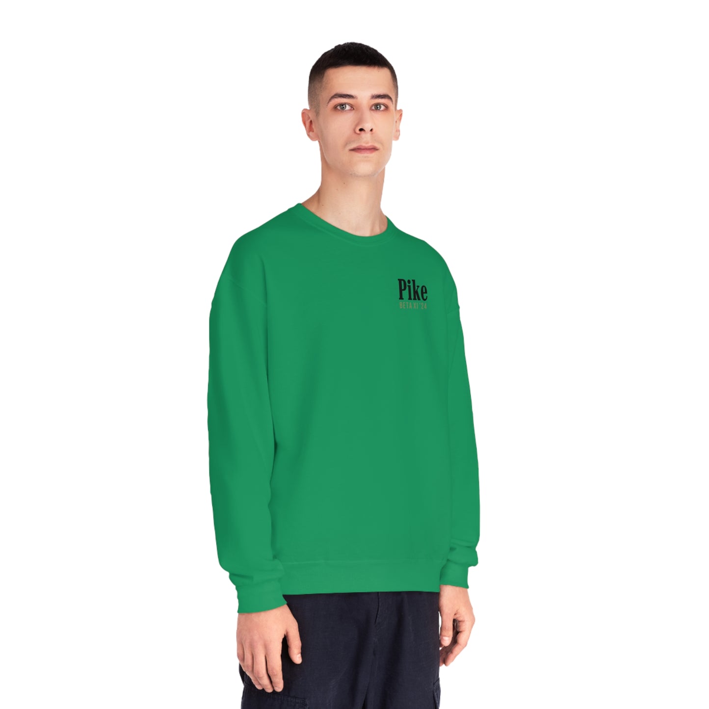 Pike Mockup 1 Crewneck Sweatshirt budwiser red