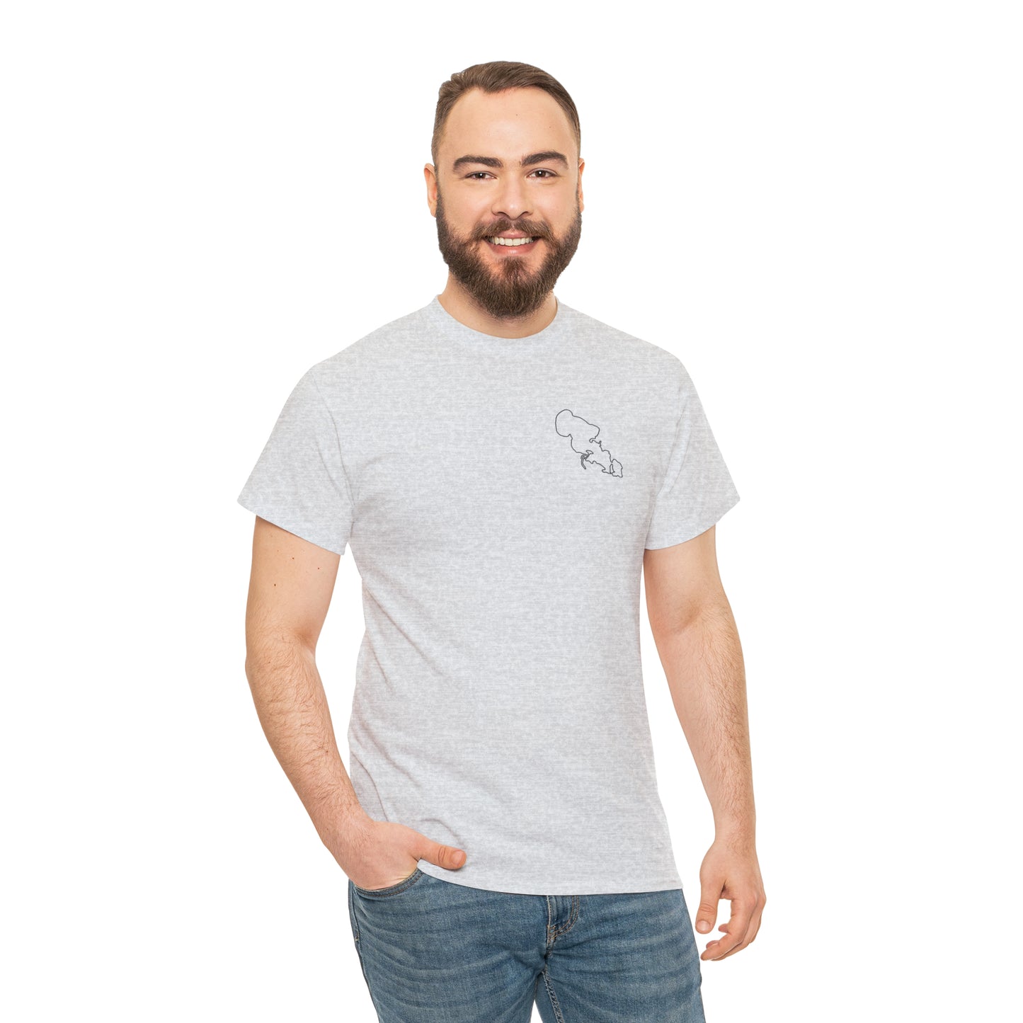 Trolling Motor Fishing - Lac LaBelle Unisex Heavy Tee Shirt
