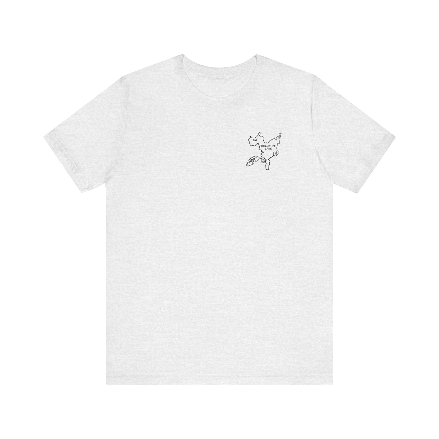 Bow fishing and Okauchee Lake Model - Unisex Lightweight Short Sleeve Tee