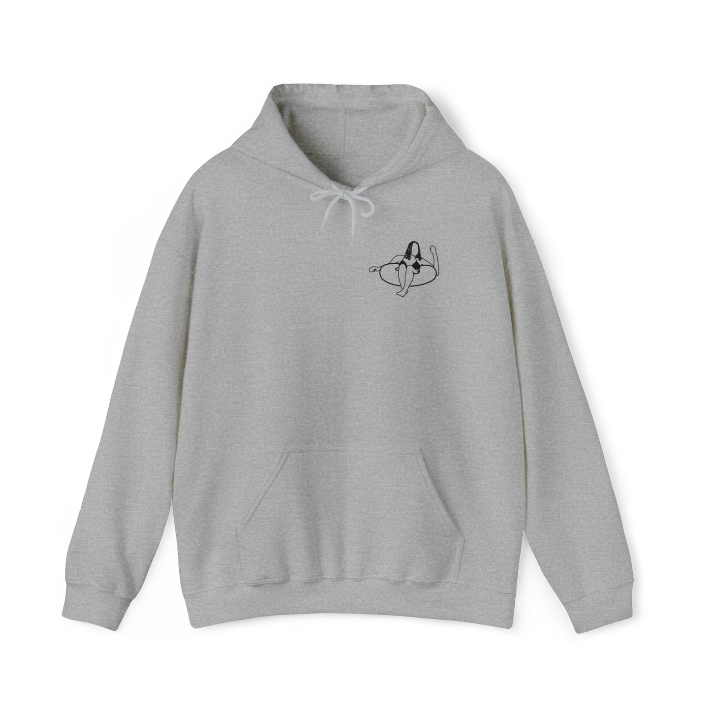 Eagle River Inner Tube Girl - Unisex Heavy Blend Hooded Sweatshirt