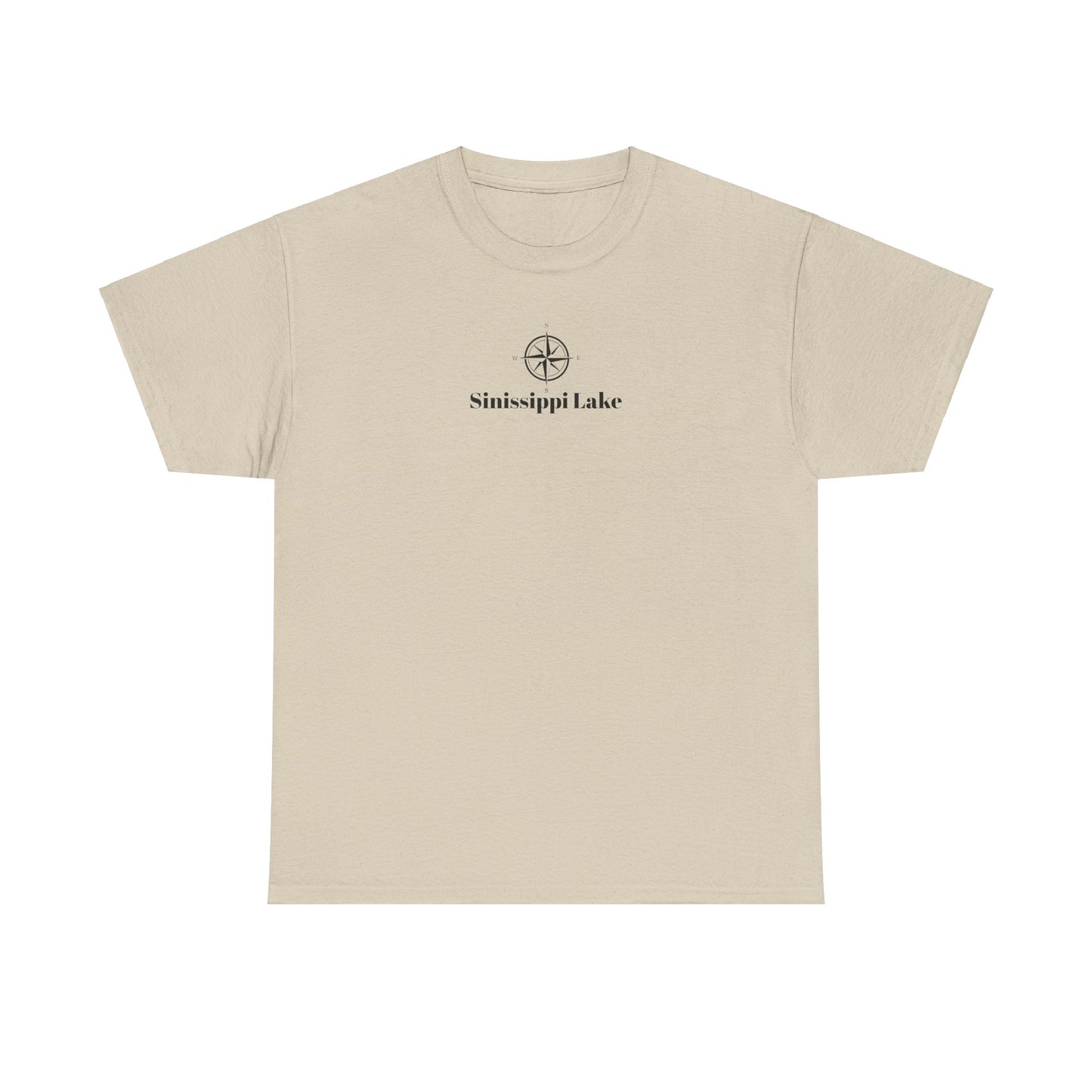 Sinissippi Lake Compass Rose Unisex Heavy Cotton Tee