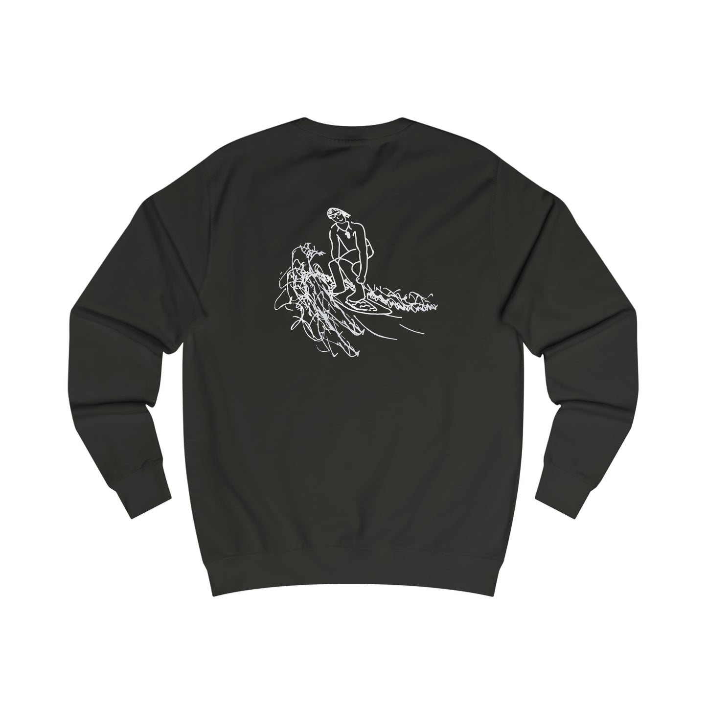 Bottle Patch, Surf Sketch - Men's Crewneck
