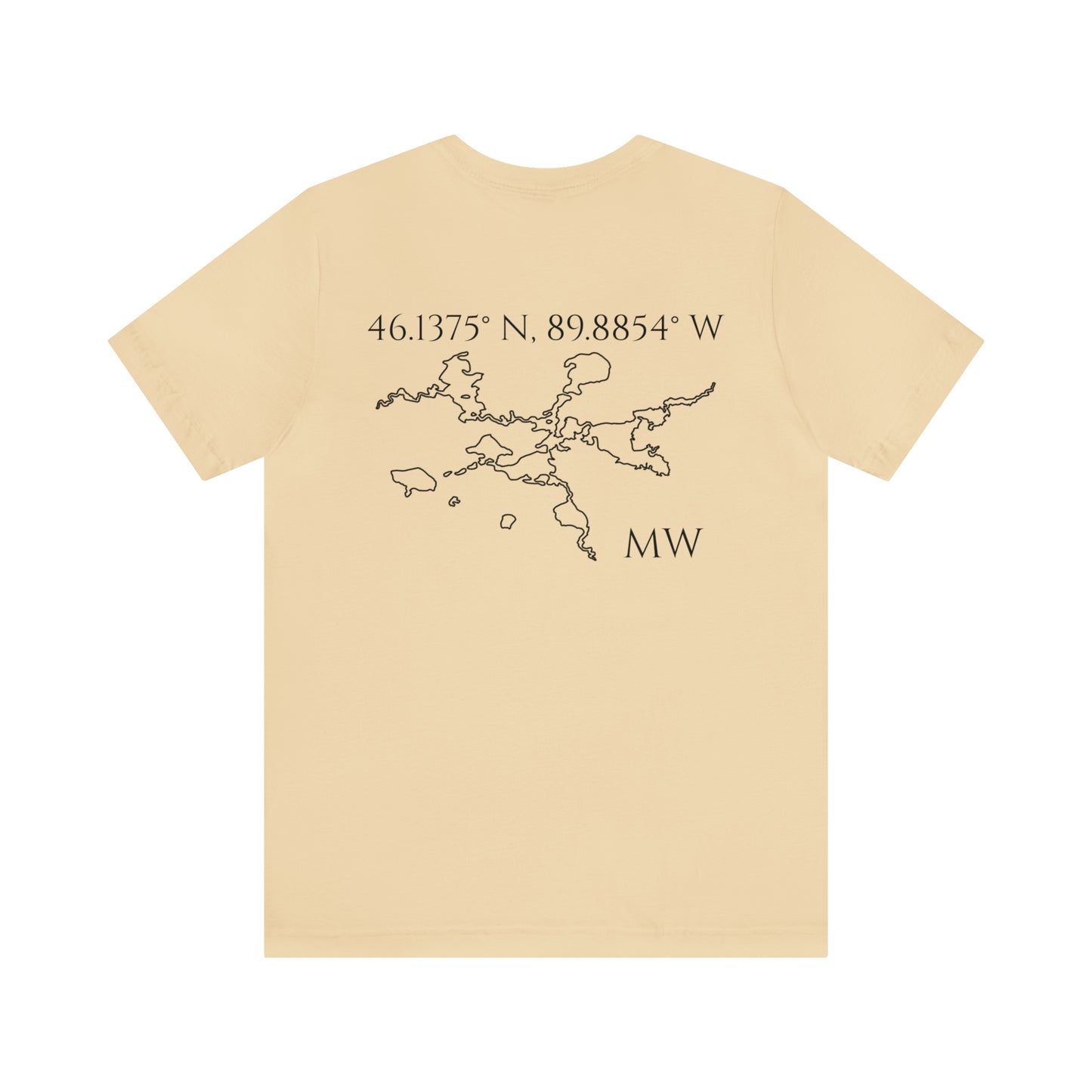 Sailing Patch - Manitowish Waters Unisex Lightweight Short Sleeve Tee