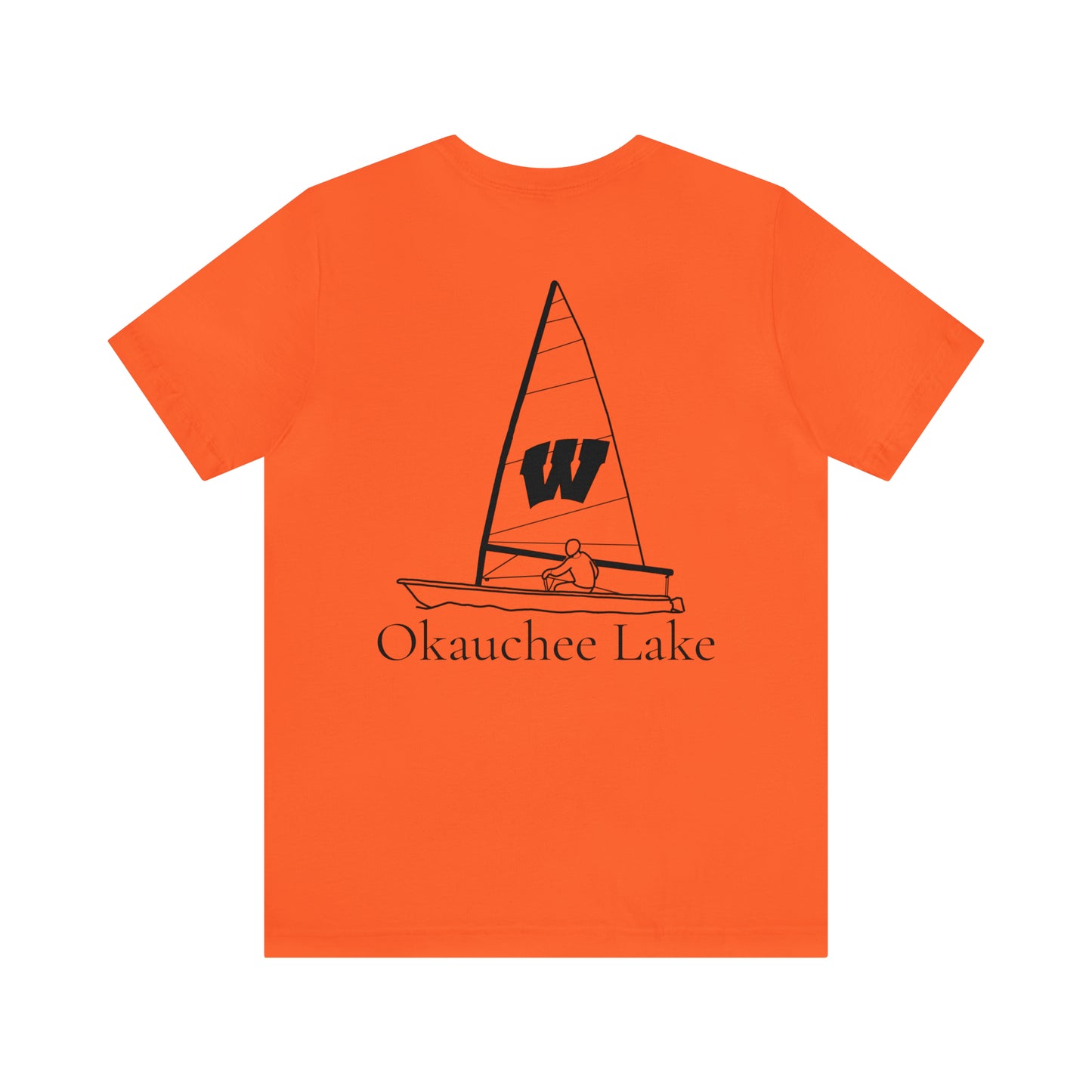 Wisconsin Sailing - Okauchee Lake Unisex Lightweight Short Sleeve Tee