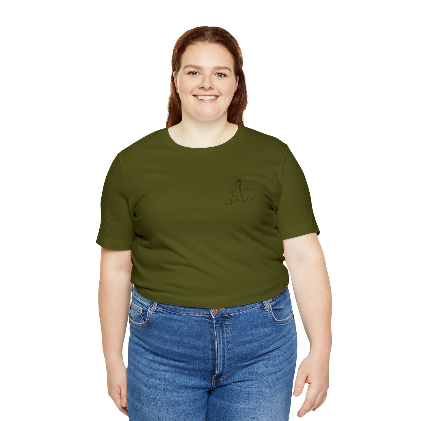 Bottle Patch - lac LaBelle Unisex Lightweight Short Sleeve Tee