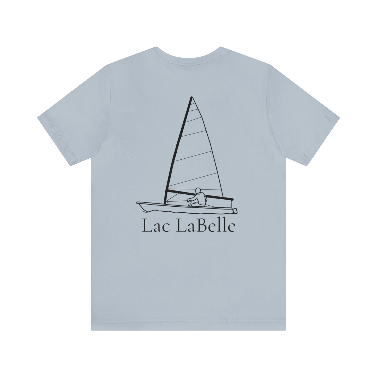 Lac LaBelle, Sailing - Unisex Lightweight Short Sleeve Tee