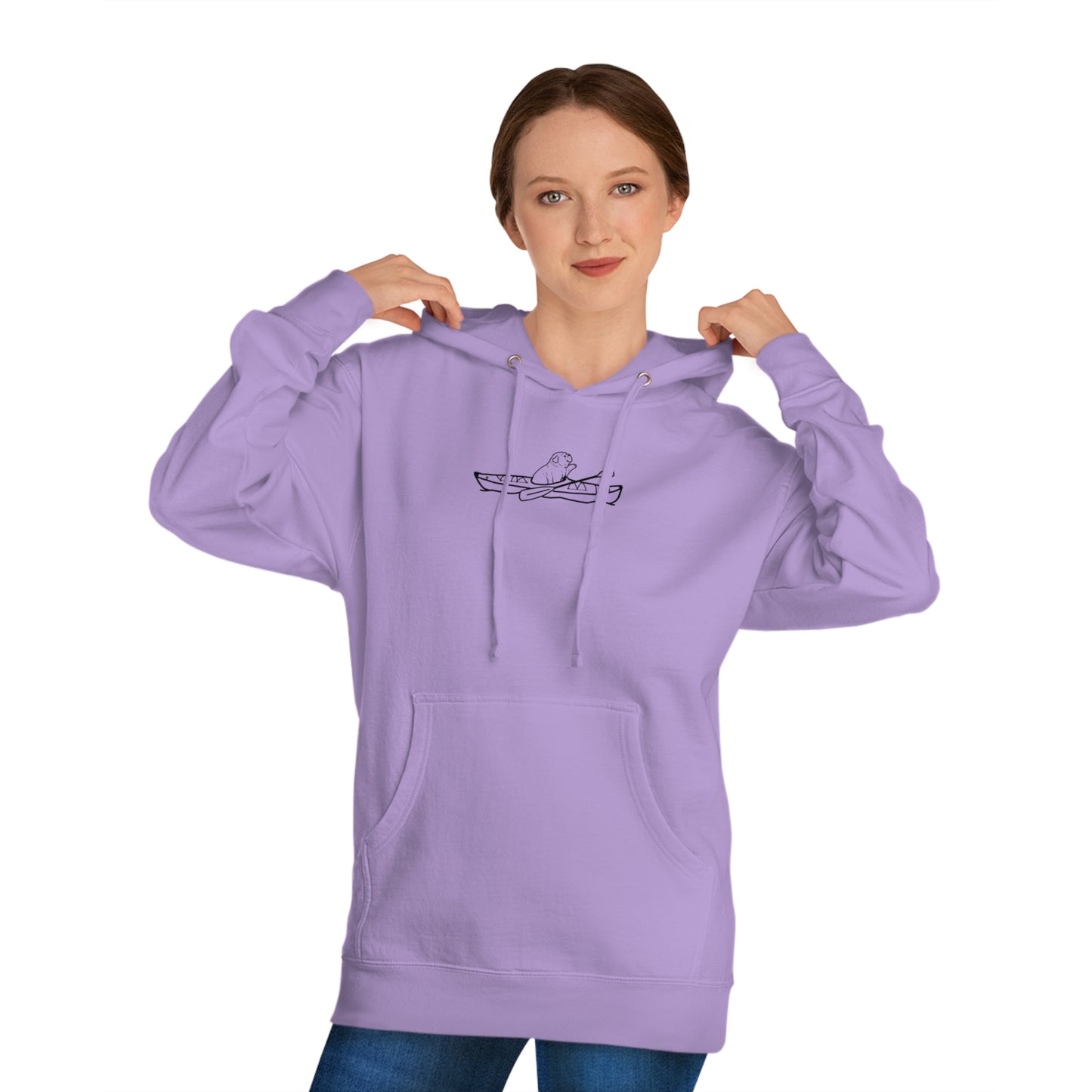 Kayak Dog - English Bulldog Basic - Unisex Hooded Sweatshirt ITC