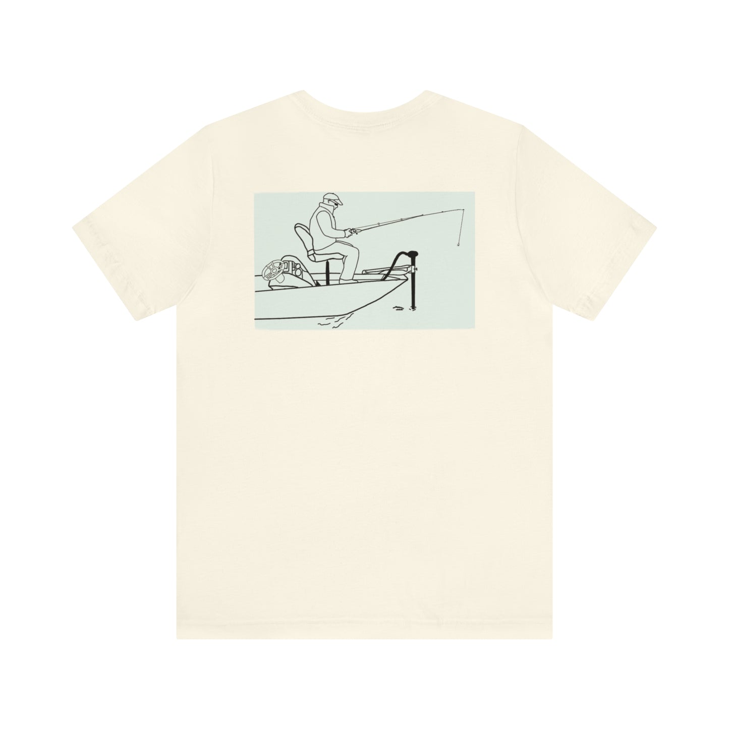 Dutch Hollow Lake, Trolling Motor Fishing Color - Unisex Lightweight Short Sleeve Tee