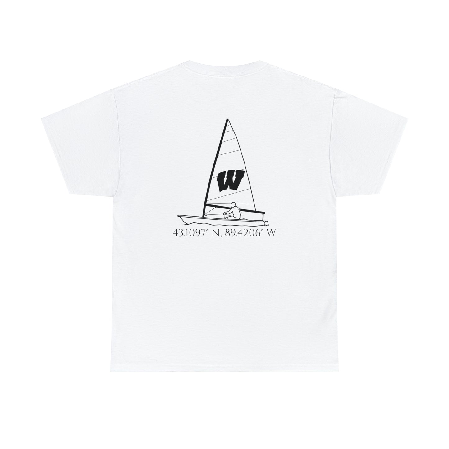 Lake Mendota, Wisconsin Sailing - Unisex Heavy Tee Shirt