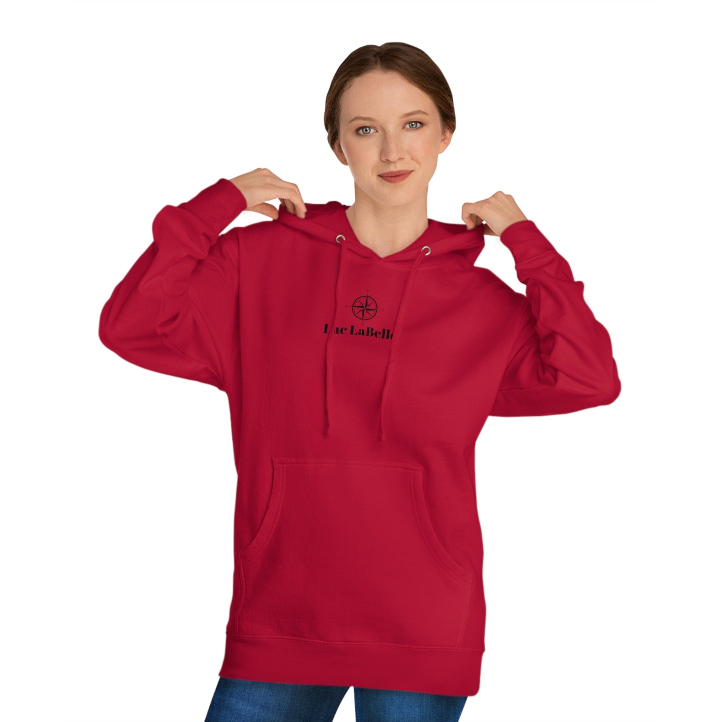 Lac LaBelle Compass Rose Unisex Hooded Sweatshirt ITC