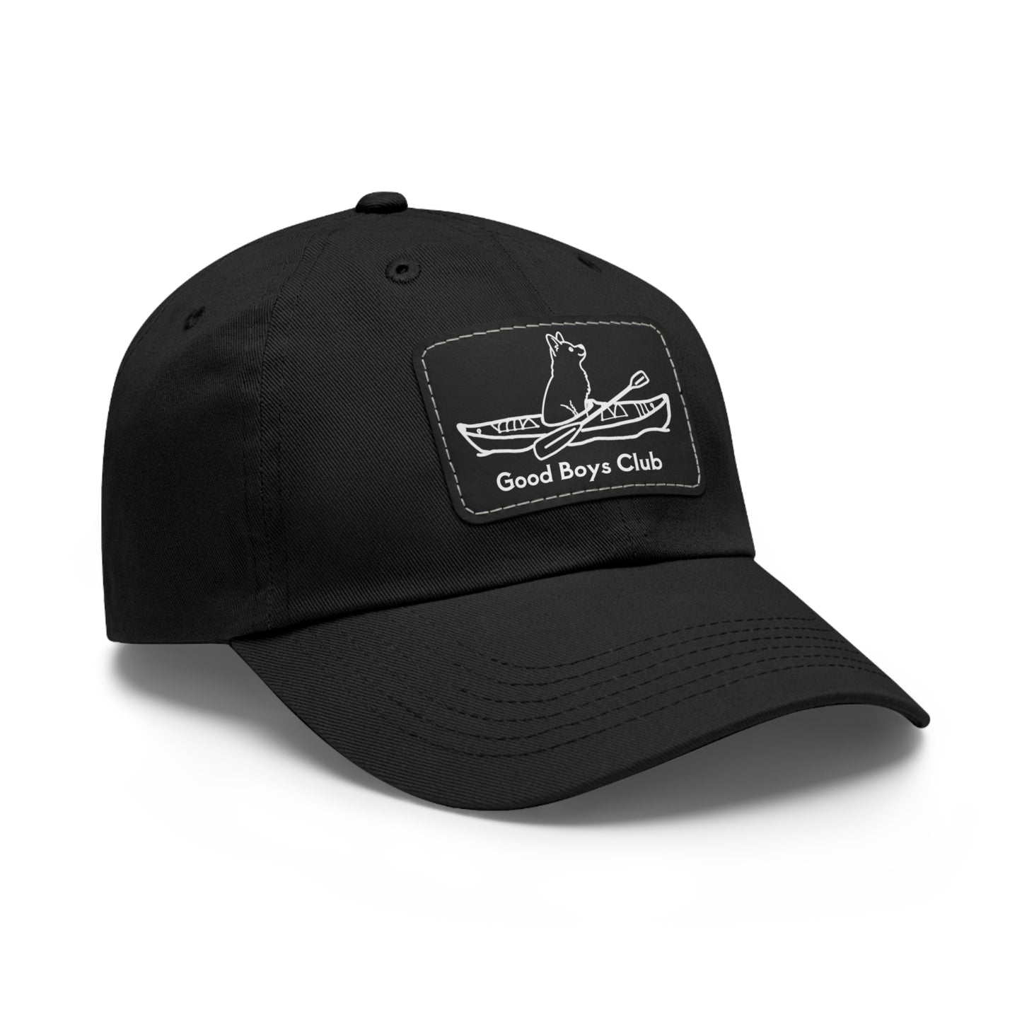 Good Boys Club Husky Kayak Dog - Hat with Leather Patch