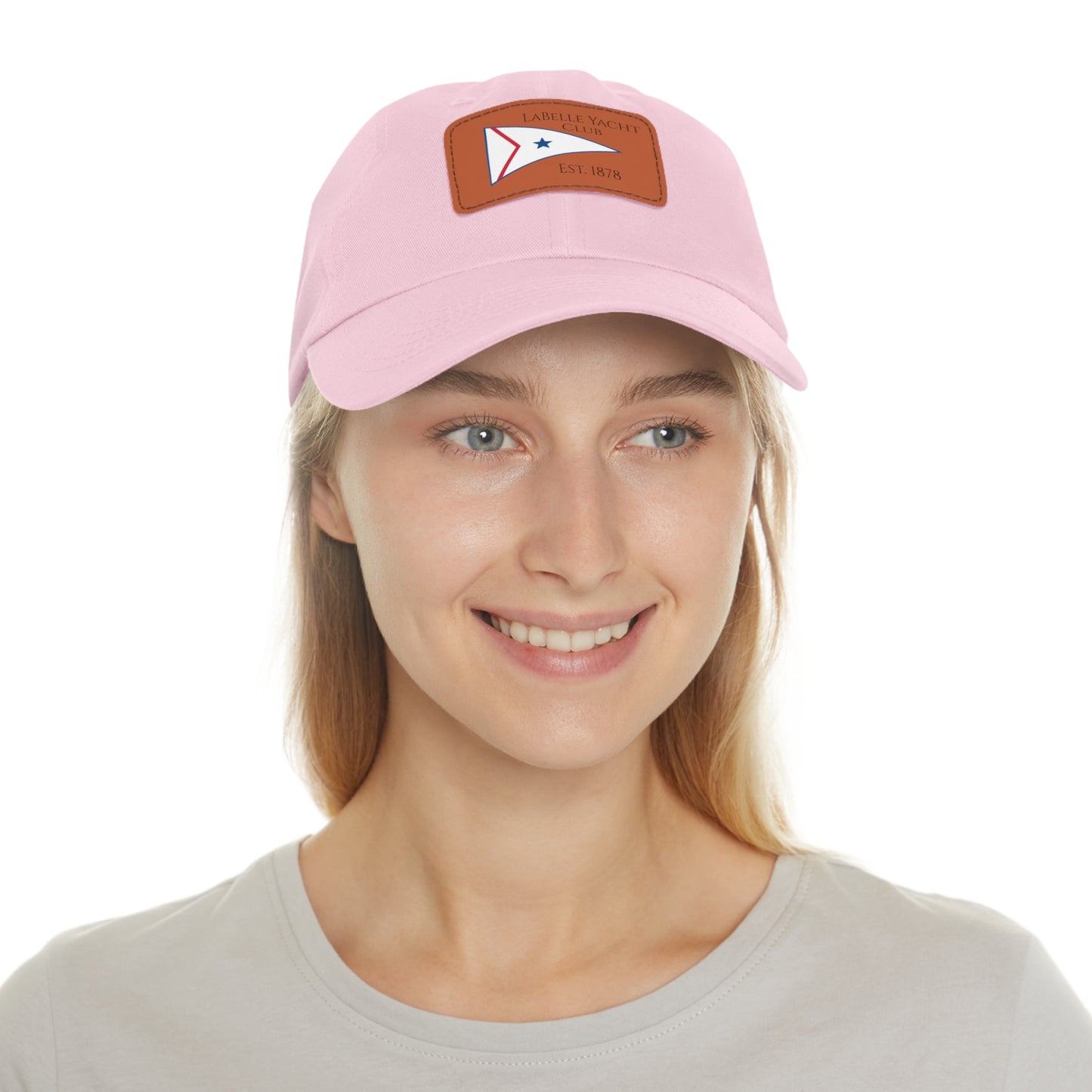 LaBelle Yacht Club Embroidered Hat with Leather Patch