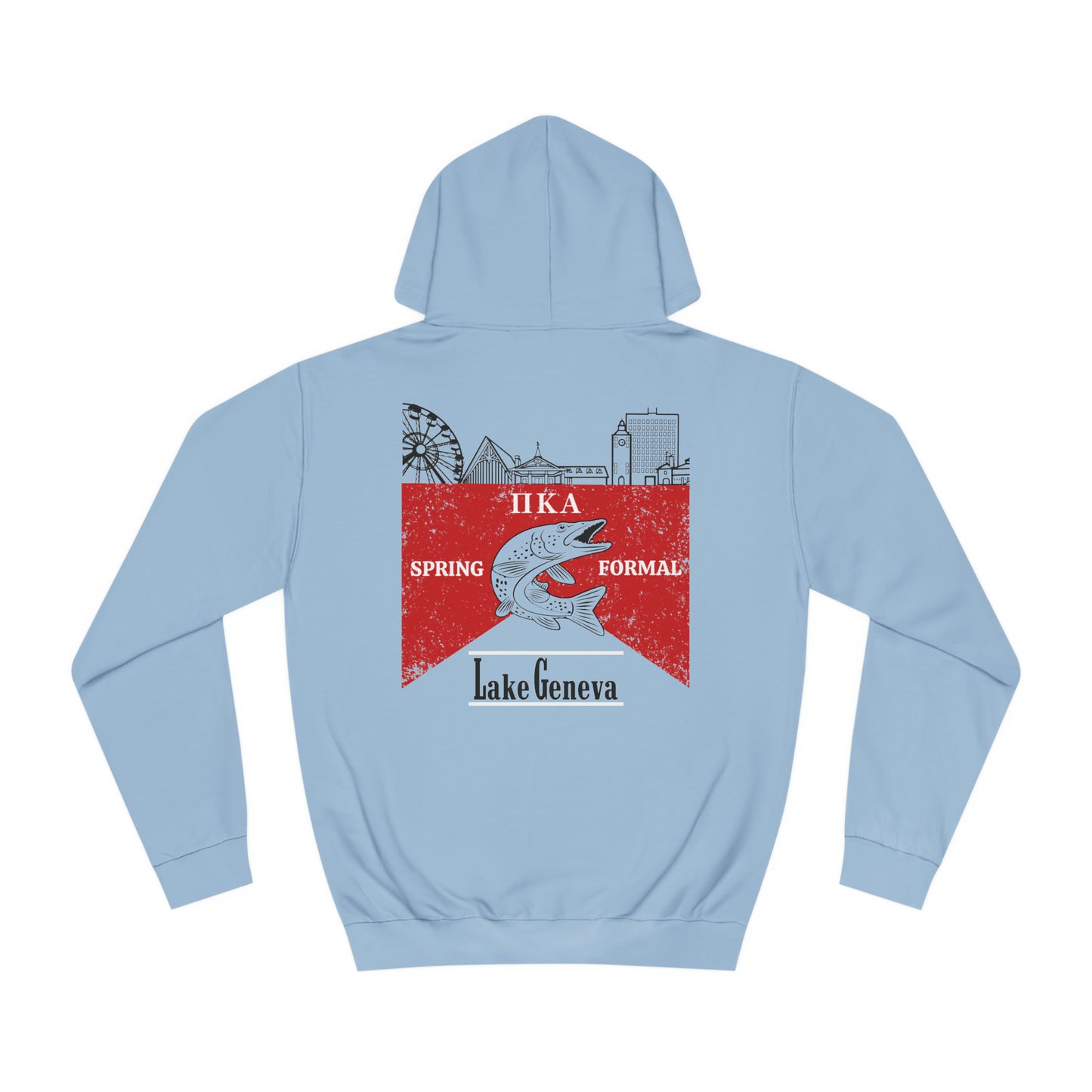 Pike Final Mockup Budweiser Red Unisex Hoodie Medium Weight