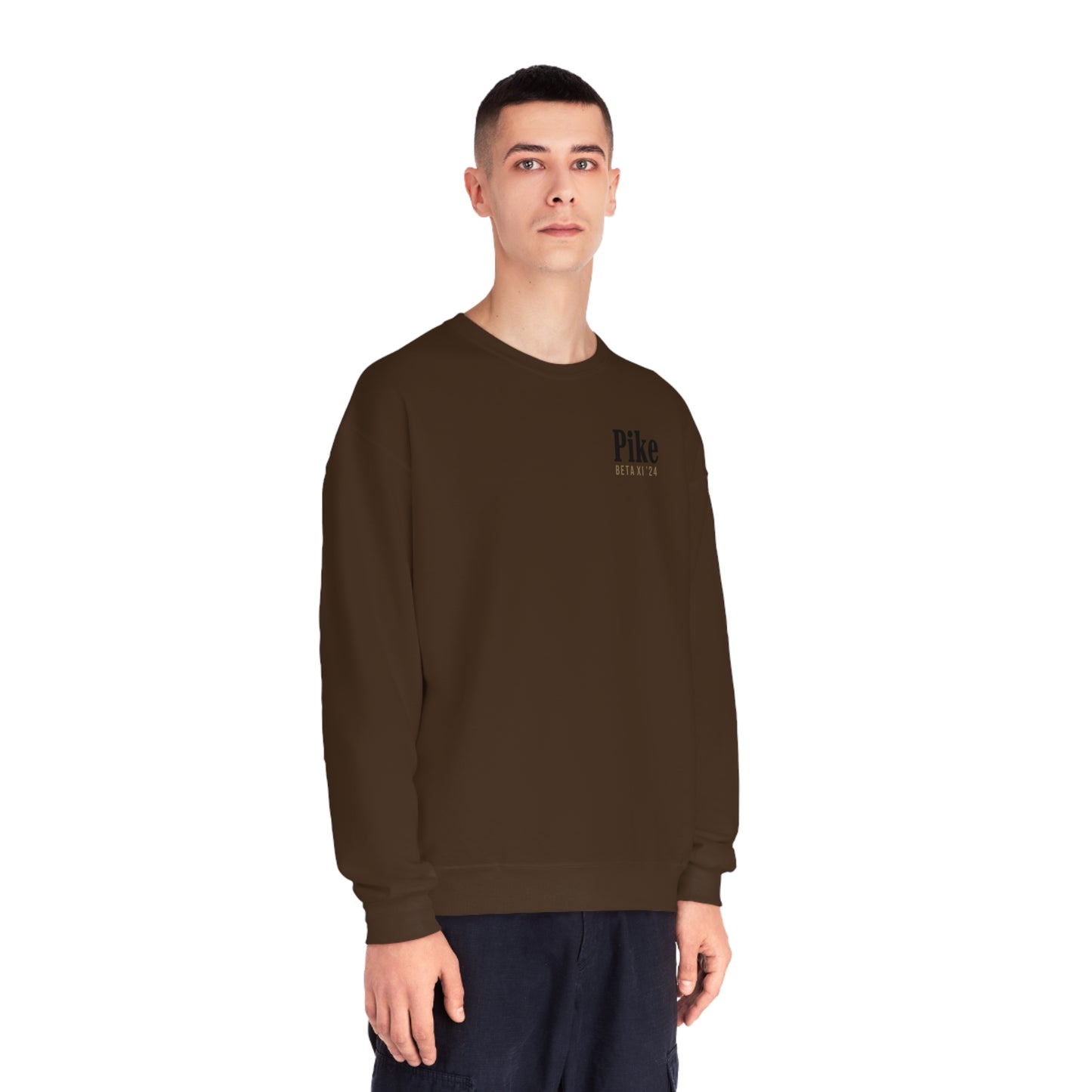 Pike Mockup 1 Crewneck Sweatshirt budwiser red