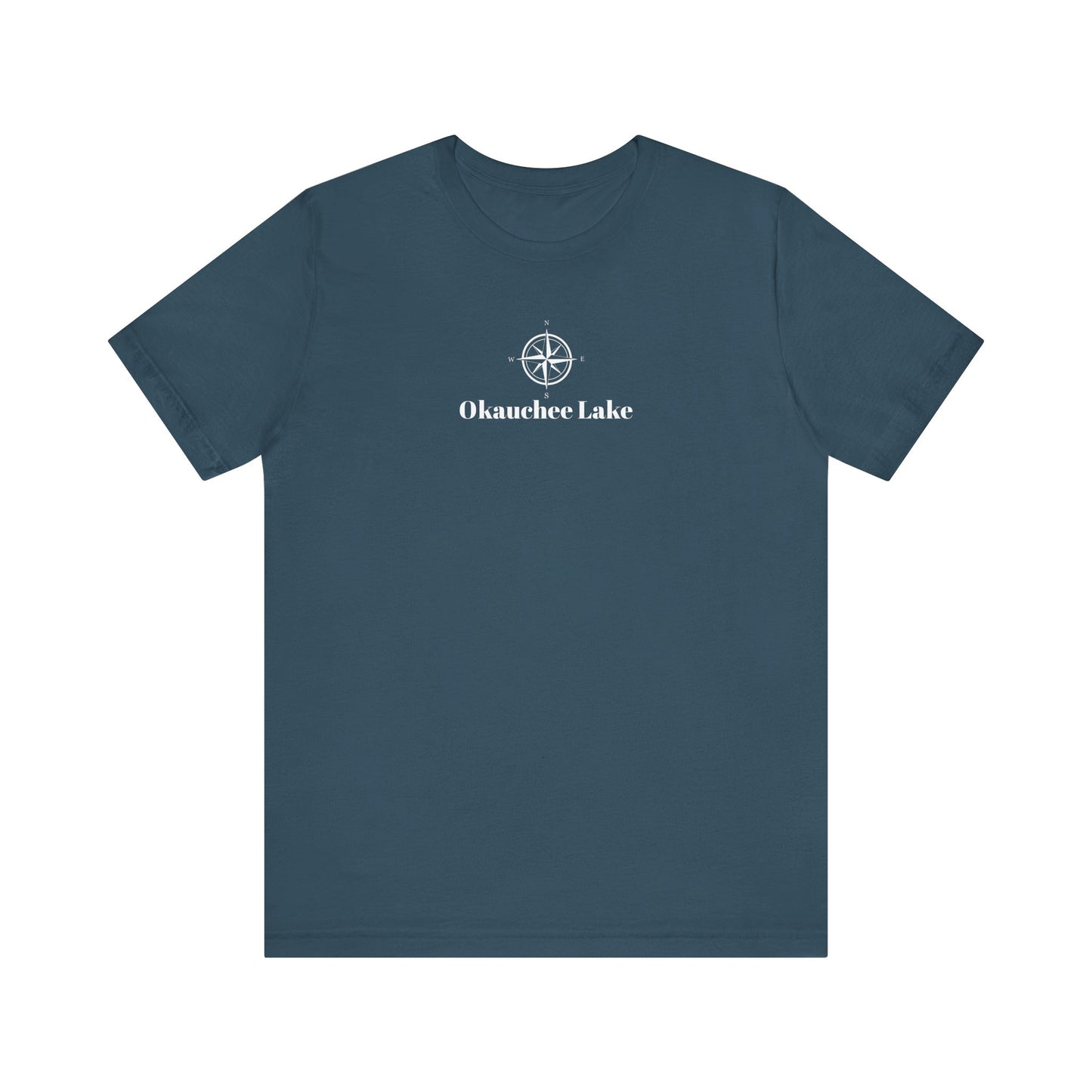 Okauchee Lake Compass Rose Unisex Lightweight Short Sleeve Tee
