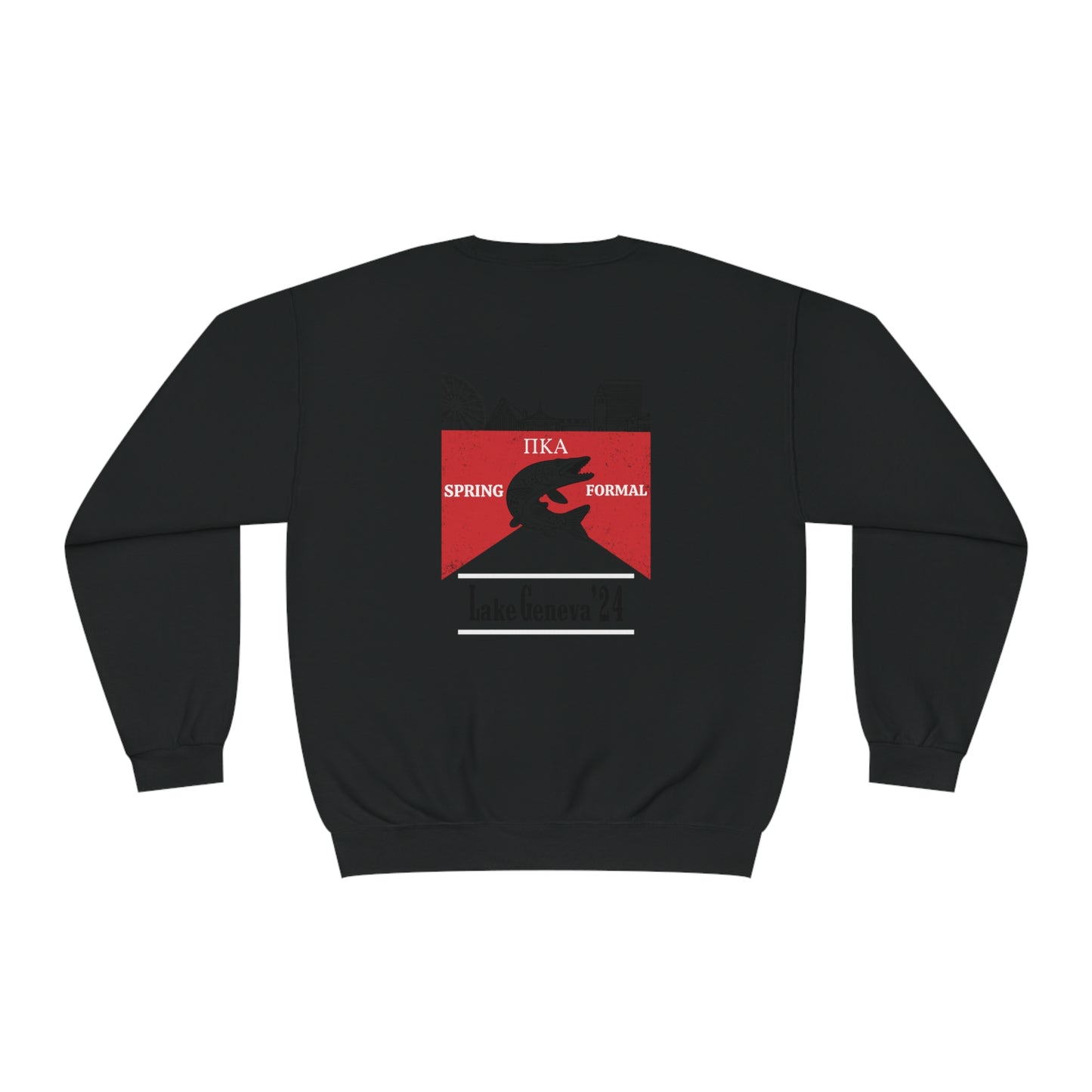 Copy of Pike Mockup 1 Crewneck Sweatshirt budwiser red