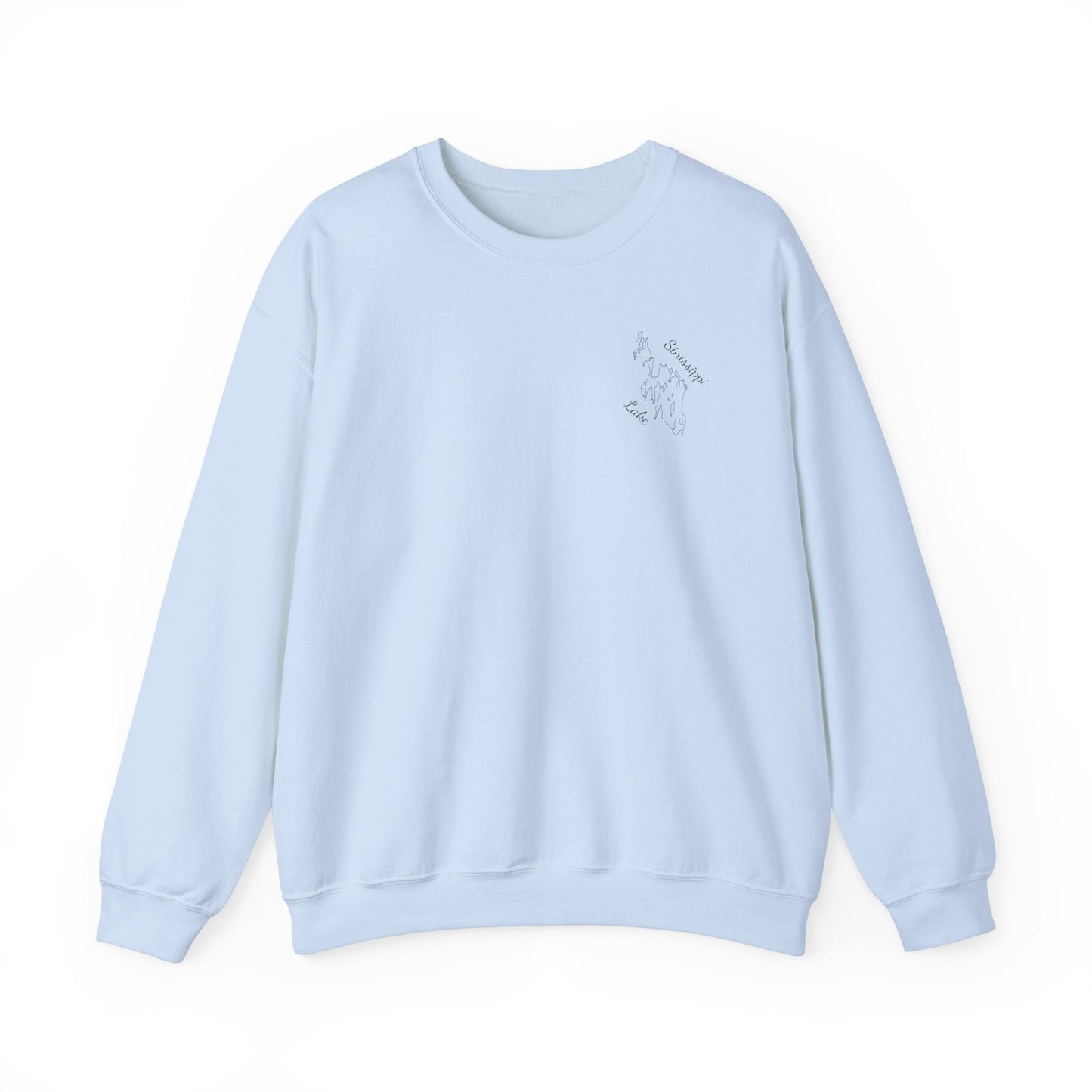 Paddle Board Girl - Sinissippi Lake Unisex Heavy Blend™ Crewneck Sweatshirt