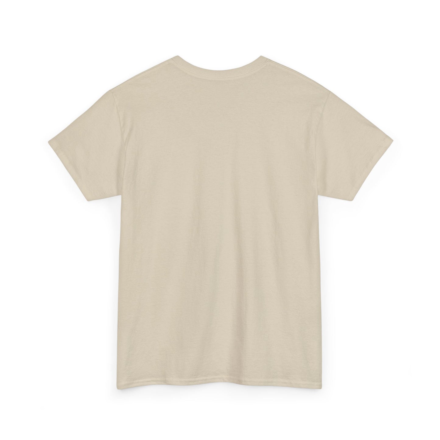 Unisex Heavy Cotton Tee (Kayak Dog Golden Retriever Design)