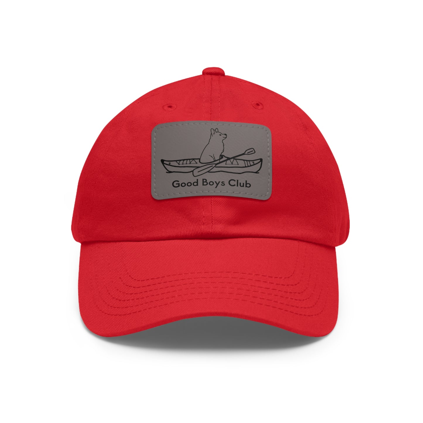 Good Boys Club Husky Kayak Dog - Hat with Leather Patch