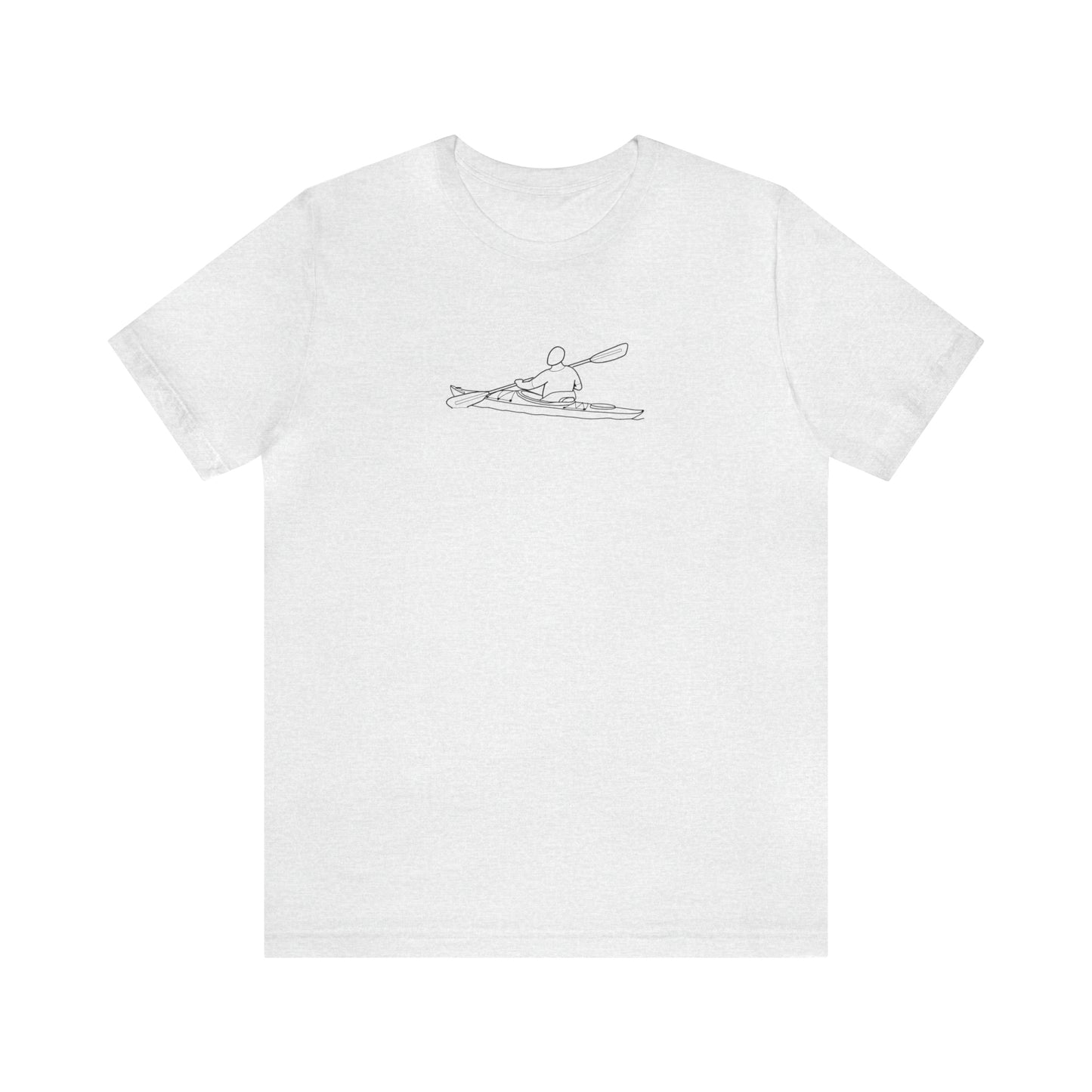 Kayak Man - Park Lake Unisex Lightweight Short Sleeve Tee