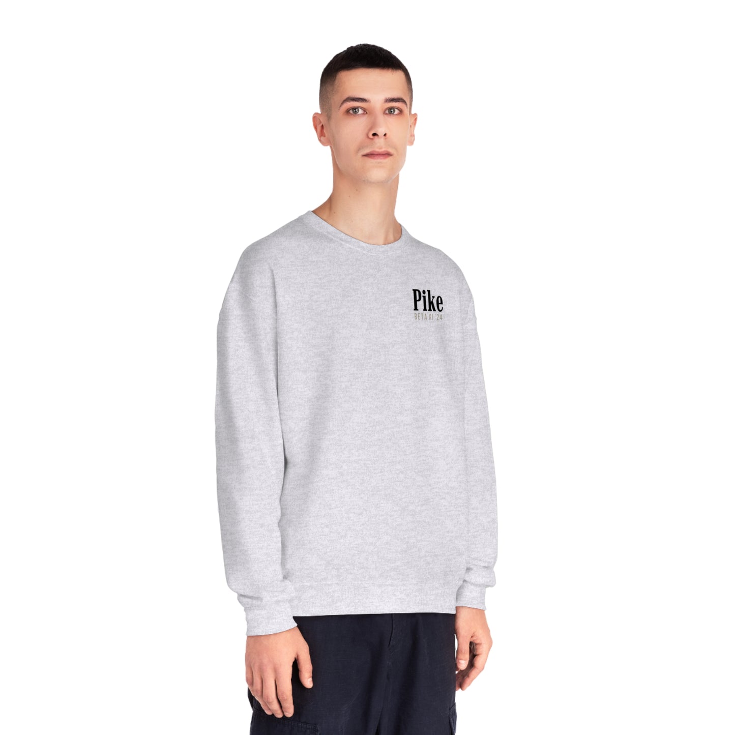 Pike Mockup 1 Crewneck Sweatshirt budwiser red