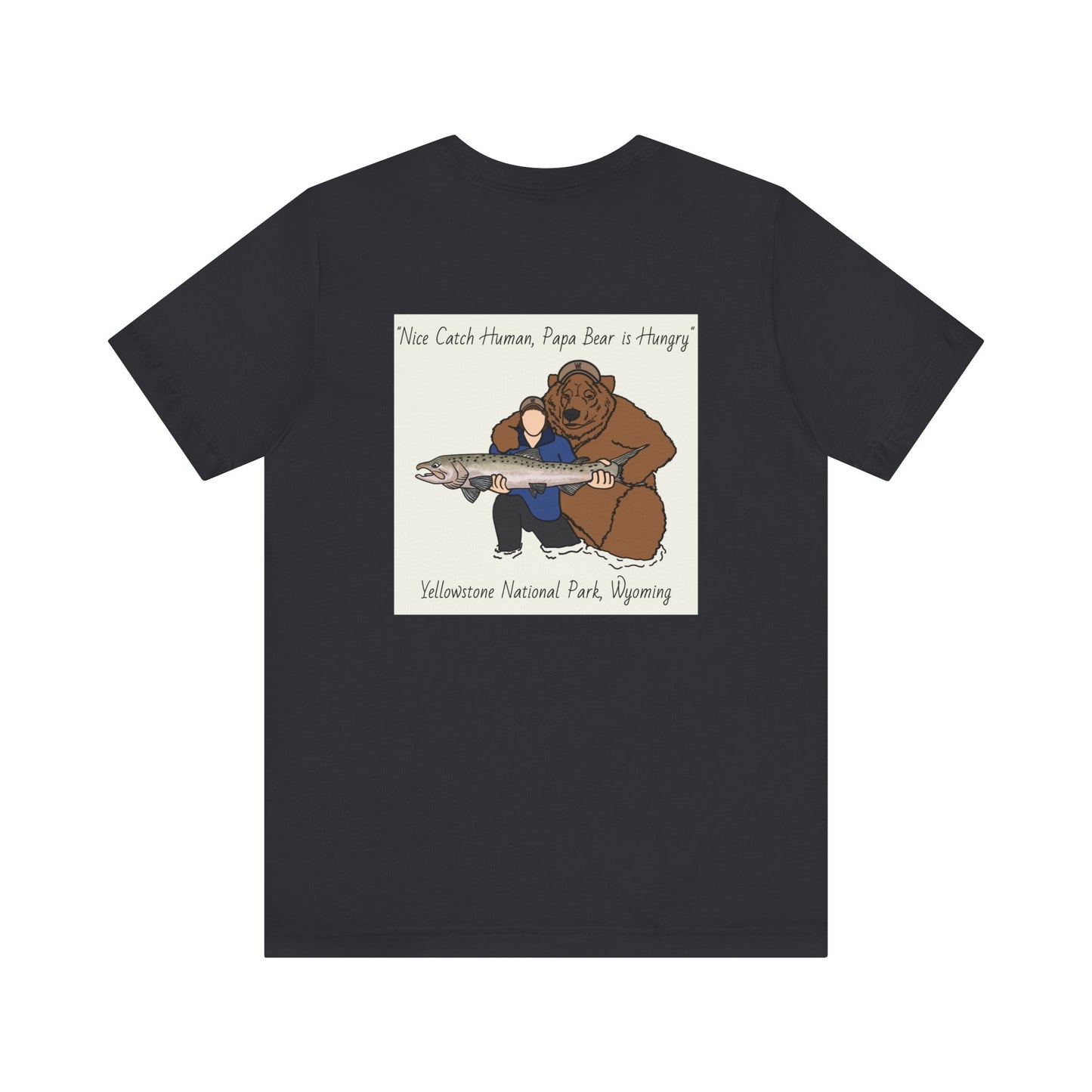 Papa Bear Yellowstone National Park Unisex Lightweight Short Sleeve Tee
