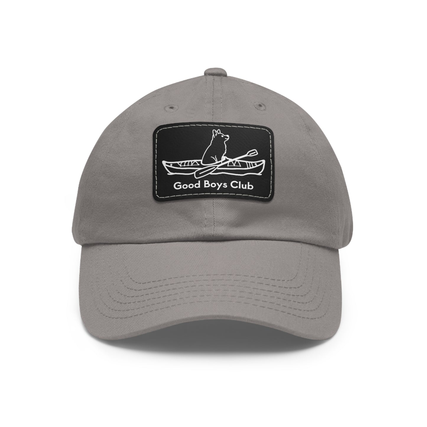 Good Boys Club Husky Kayak Dog - Hat with Leather Patch