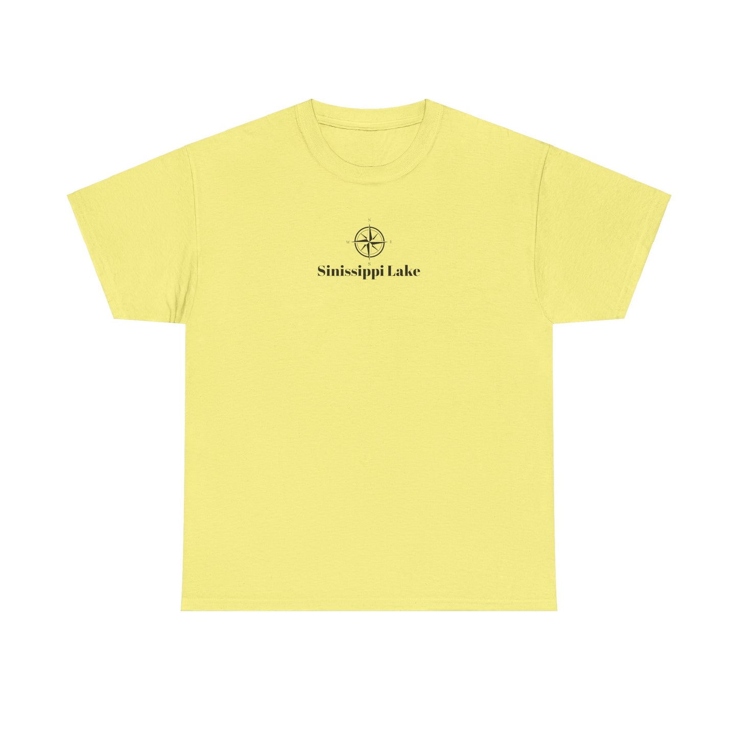 Sinissippi Lake Compass Rose Unisex Heavy Cotton Tee