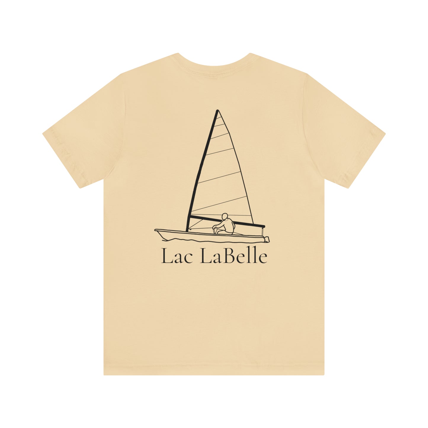 Lac LaBelle, Sailing - Unisex Lightweight Short Sleeve Tee