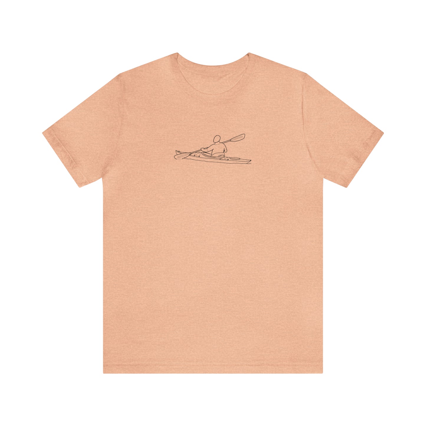 Kayak Man - Park Lake Unisex Lightweight Short Sleeve Tee