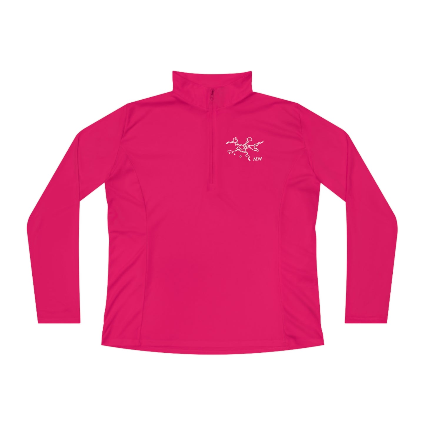 Manitowish Waters Plain Front Patch Women's Quarter-Zip Pullover