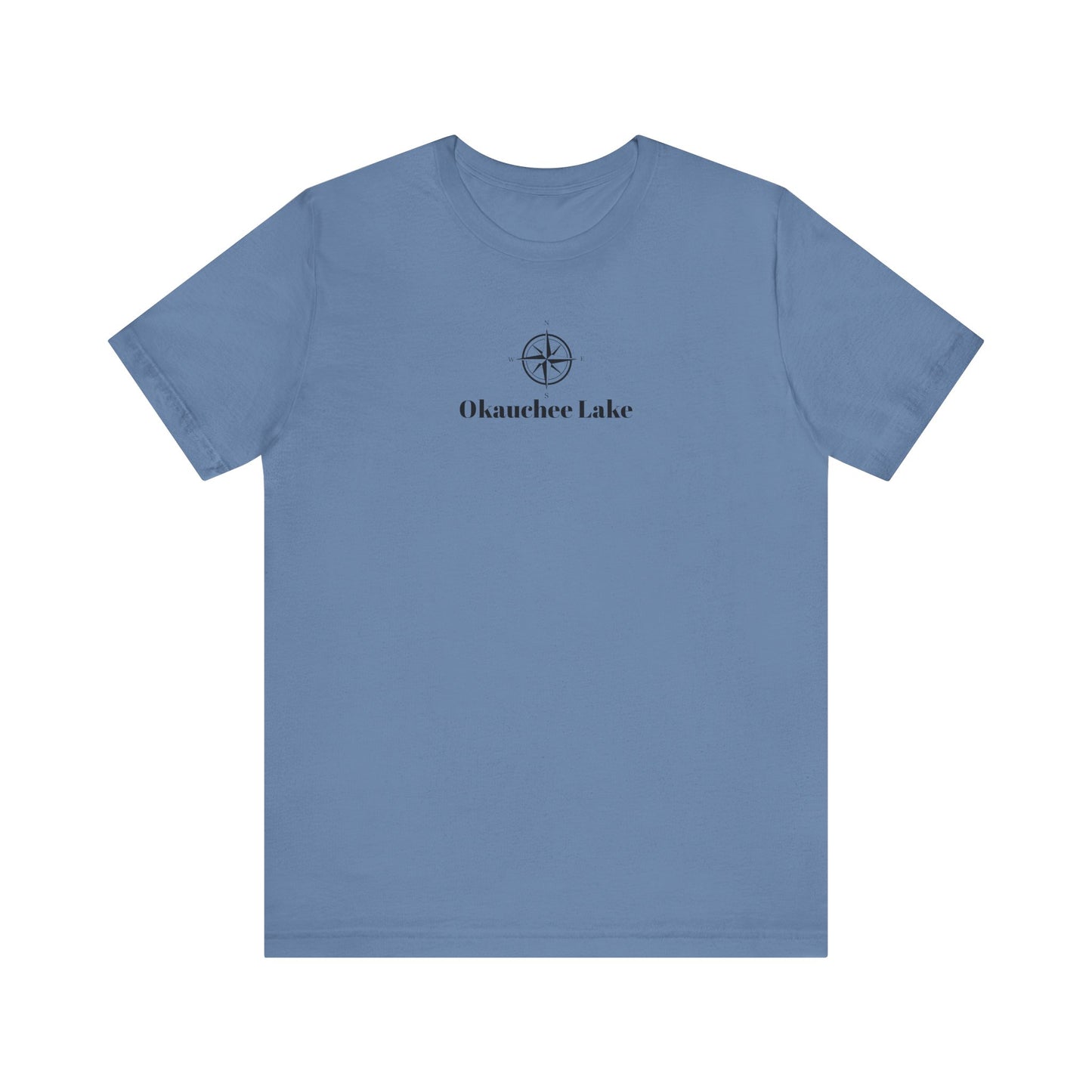 Okauchee Lake Compass Rose Unisex Lightweight Short Sleeve Tee