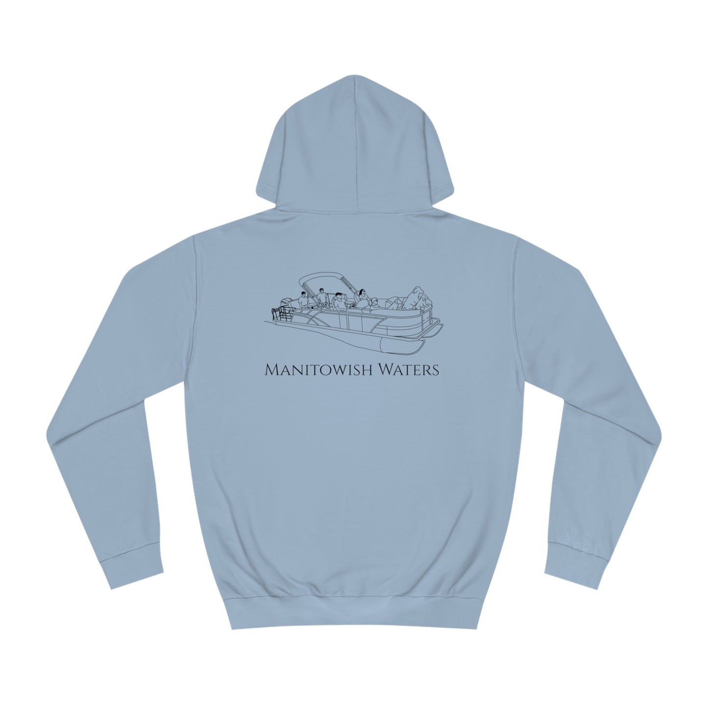 Manitowish Waters Pontoon Boat Family With Dogs - Unisex Hoodie Medium Weight