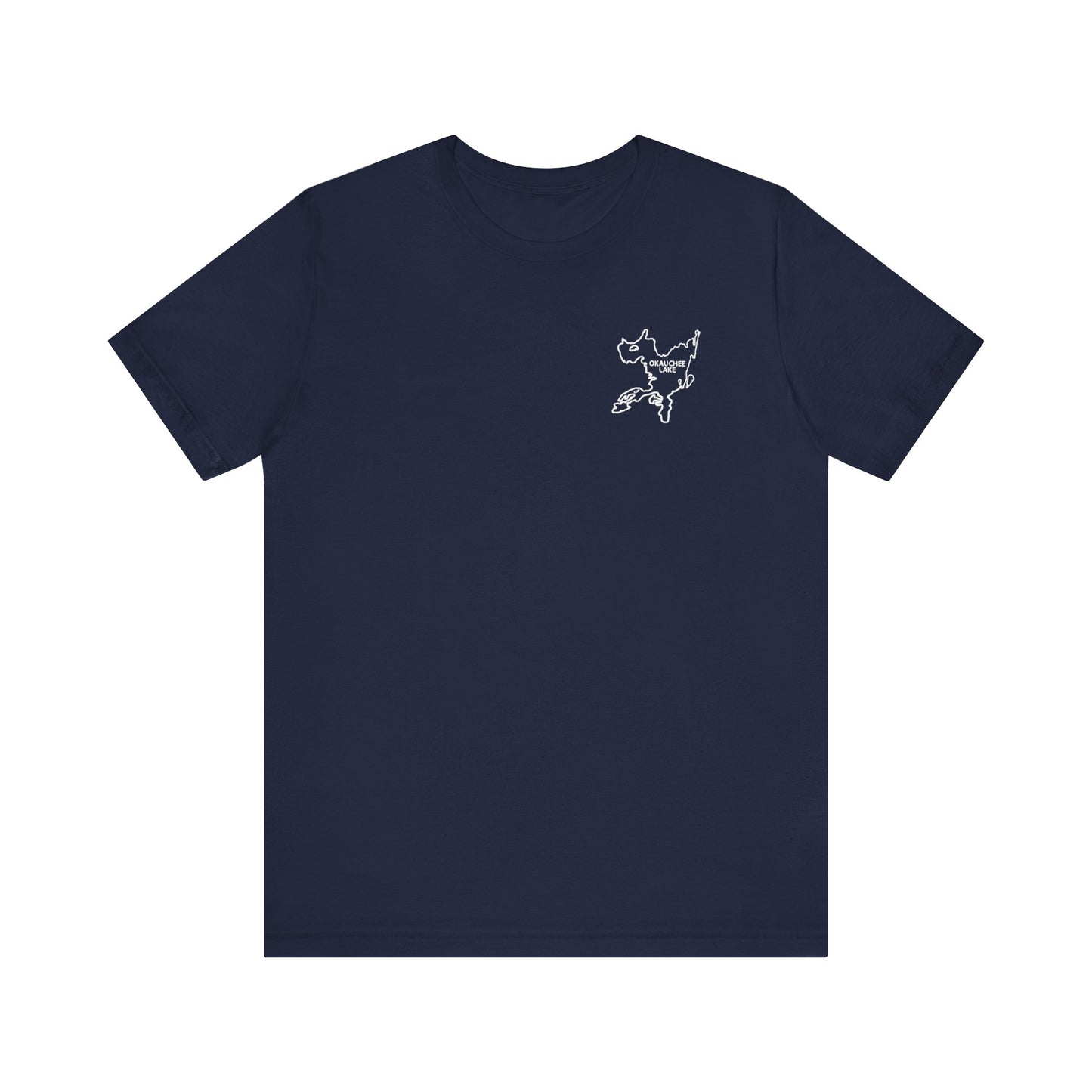 Bow fishing and Okauchee Lake Model - Unisex Lightweight Short Sleeve Tee