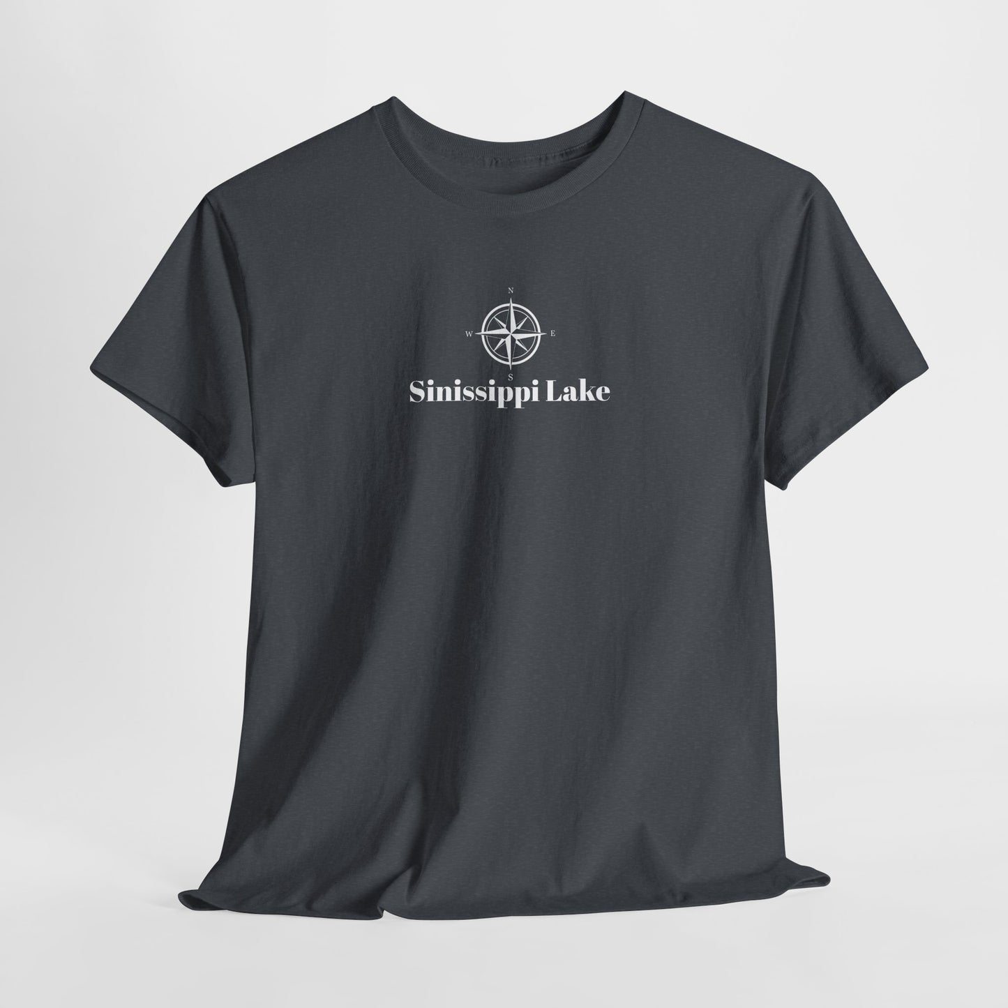 Sinissippi Lake Compass Rose Unisex Heavy Cotton Tee