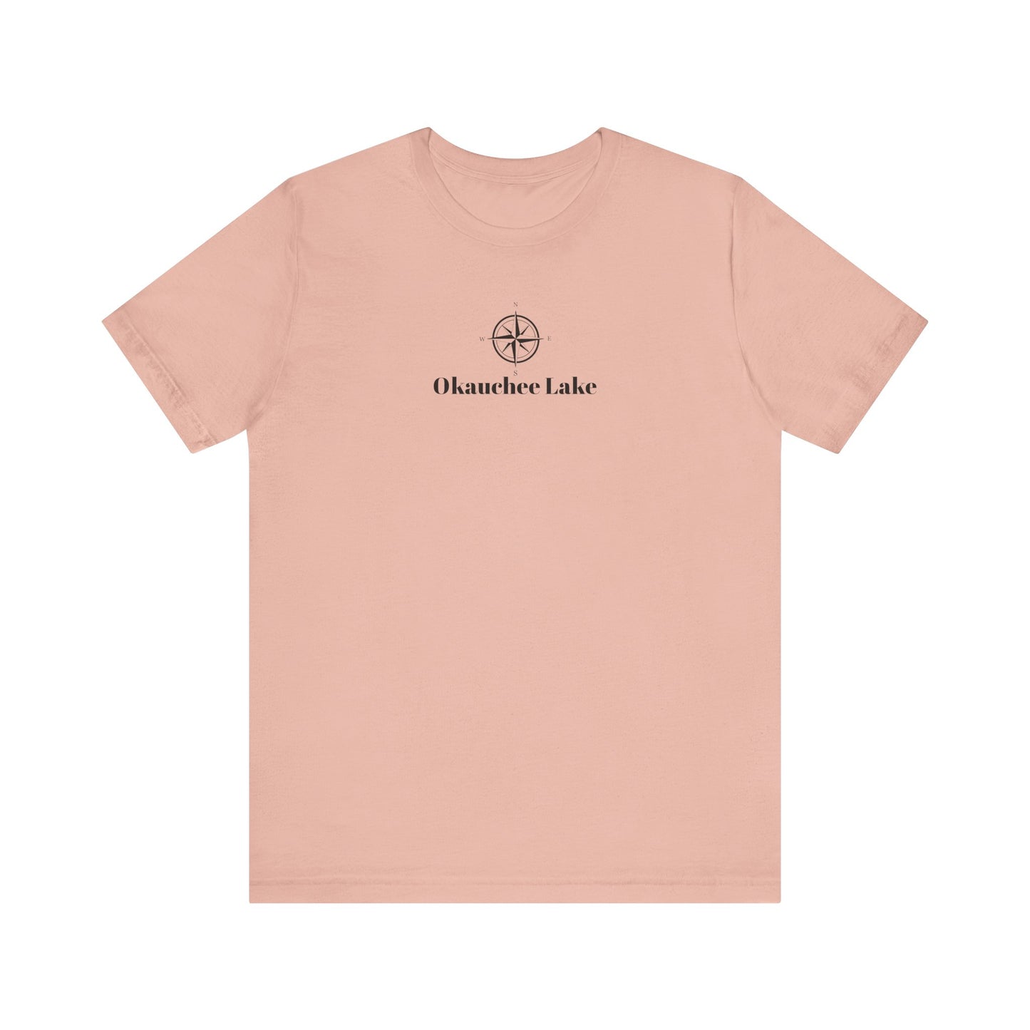 Okauchee Lake Compass Rose Unisex Lightweight Short Sleeve Tee