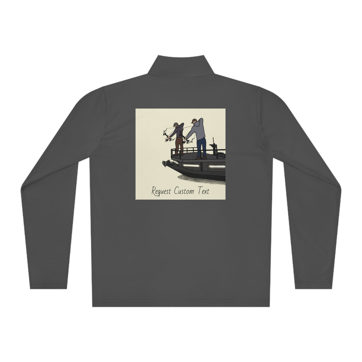 Bow fishing and Compass Rose Model - Unisex Quarter-Zip