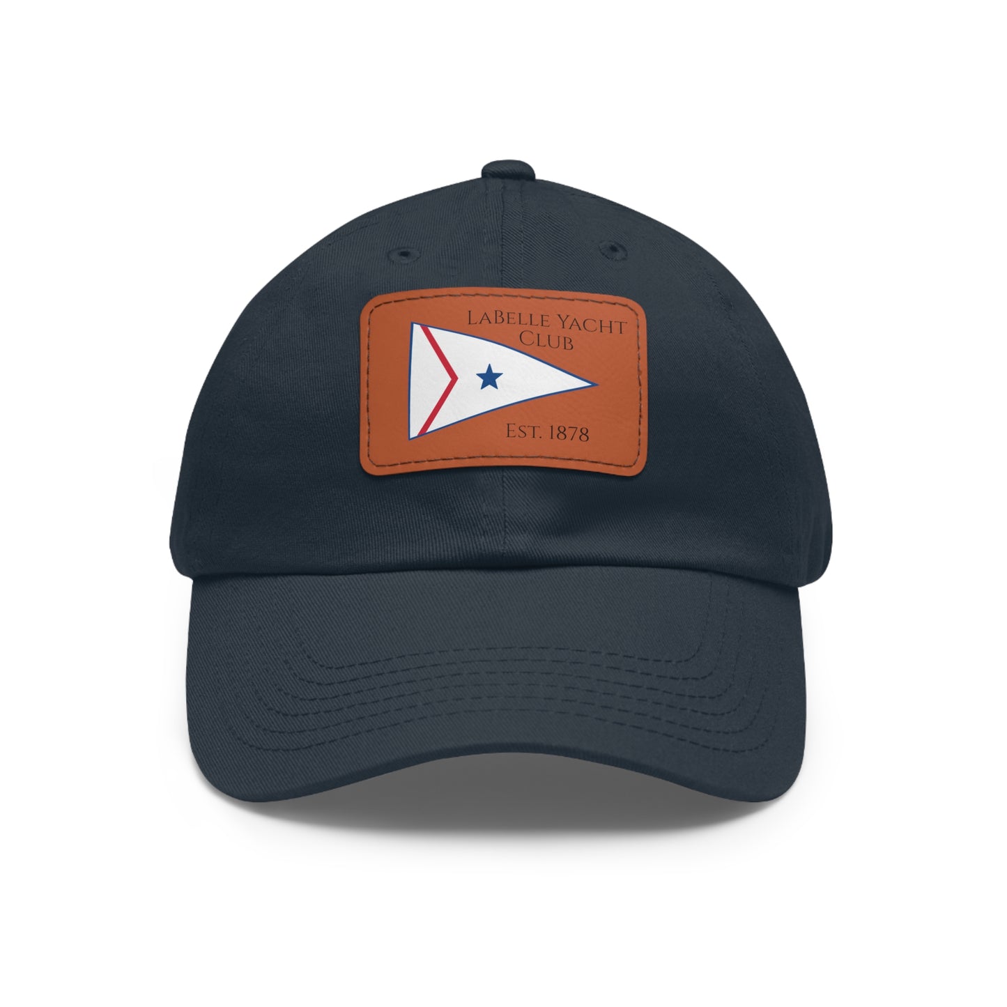 LaBelle Yacht Club Embroidered Hat with Leather Patch