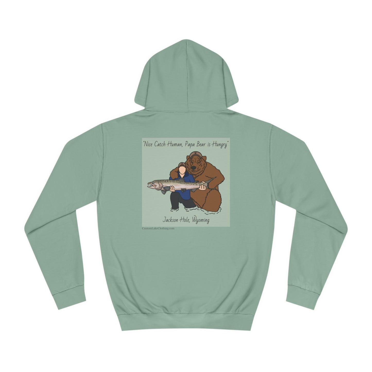 Papa Bear Basic - Jackson Hole Wyoming - Medium Weight Hoodie