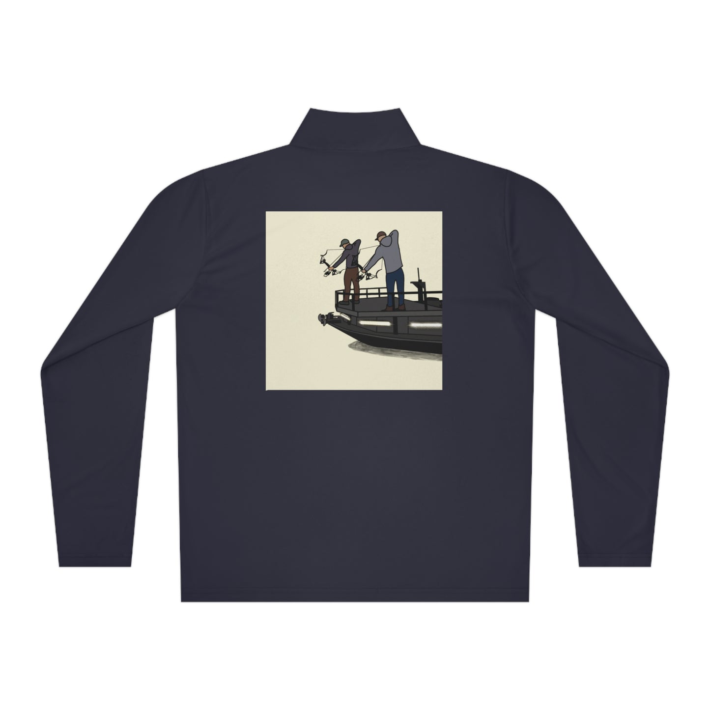 Bow fishing and Compass Rose Model - Unisex Quarter-Zip