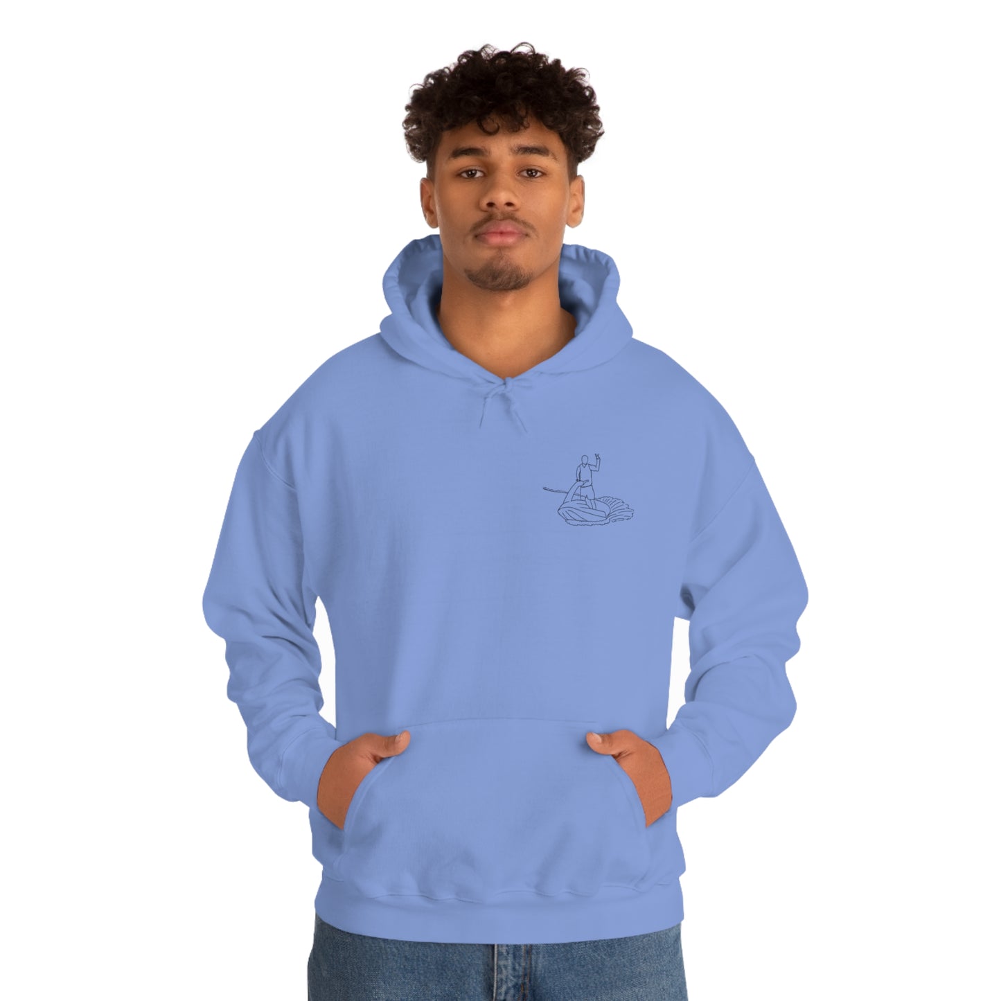 Lac LaBelle, Standup Jetski Peace - Unisex Heavy Blend Hooded Sweatshirt