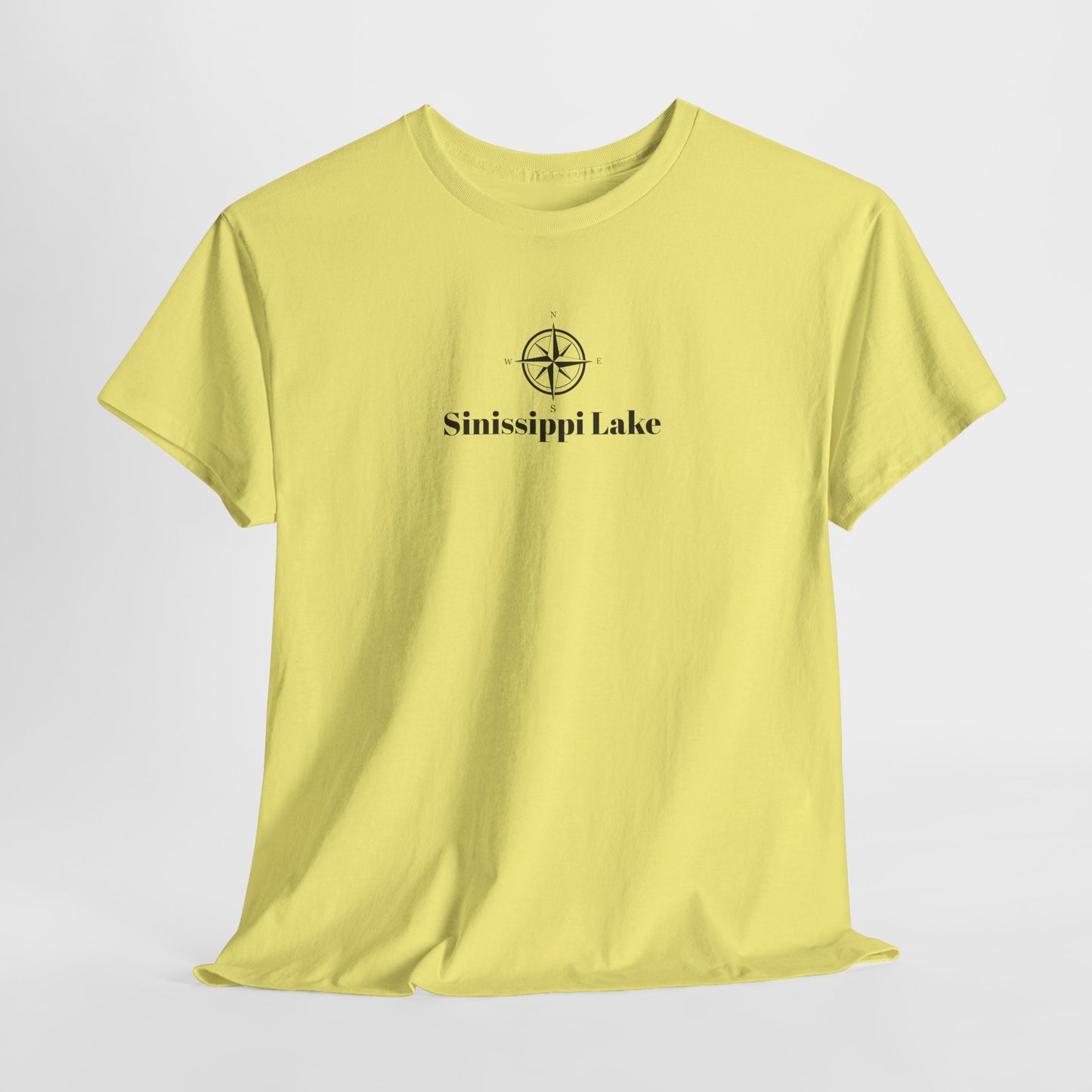 Sinissippi Lake Compass Rose Unisex Heavy Cotton Tee