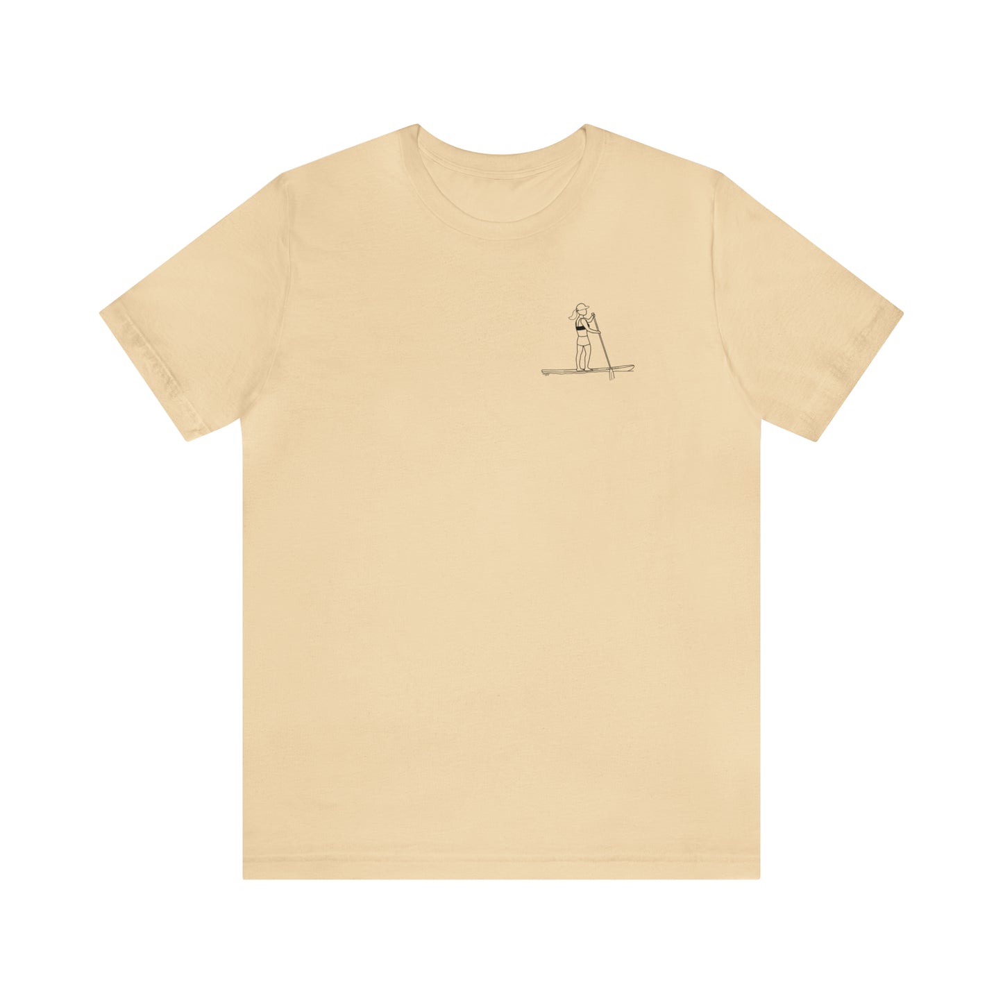 Paddle Board Female - Park Lake Unisex Lightweight Short Sleeve Tee